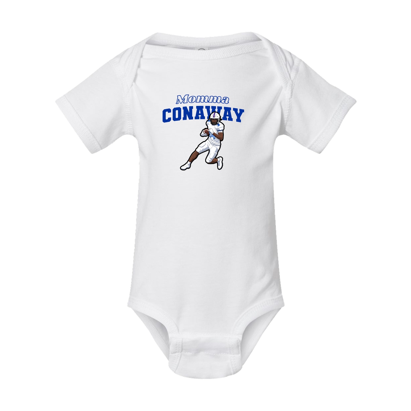 Baby Onesie — Mothers Day Block in White