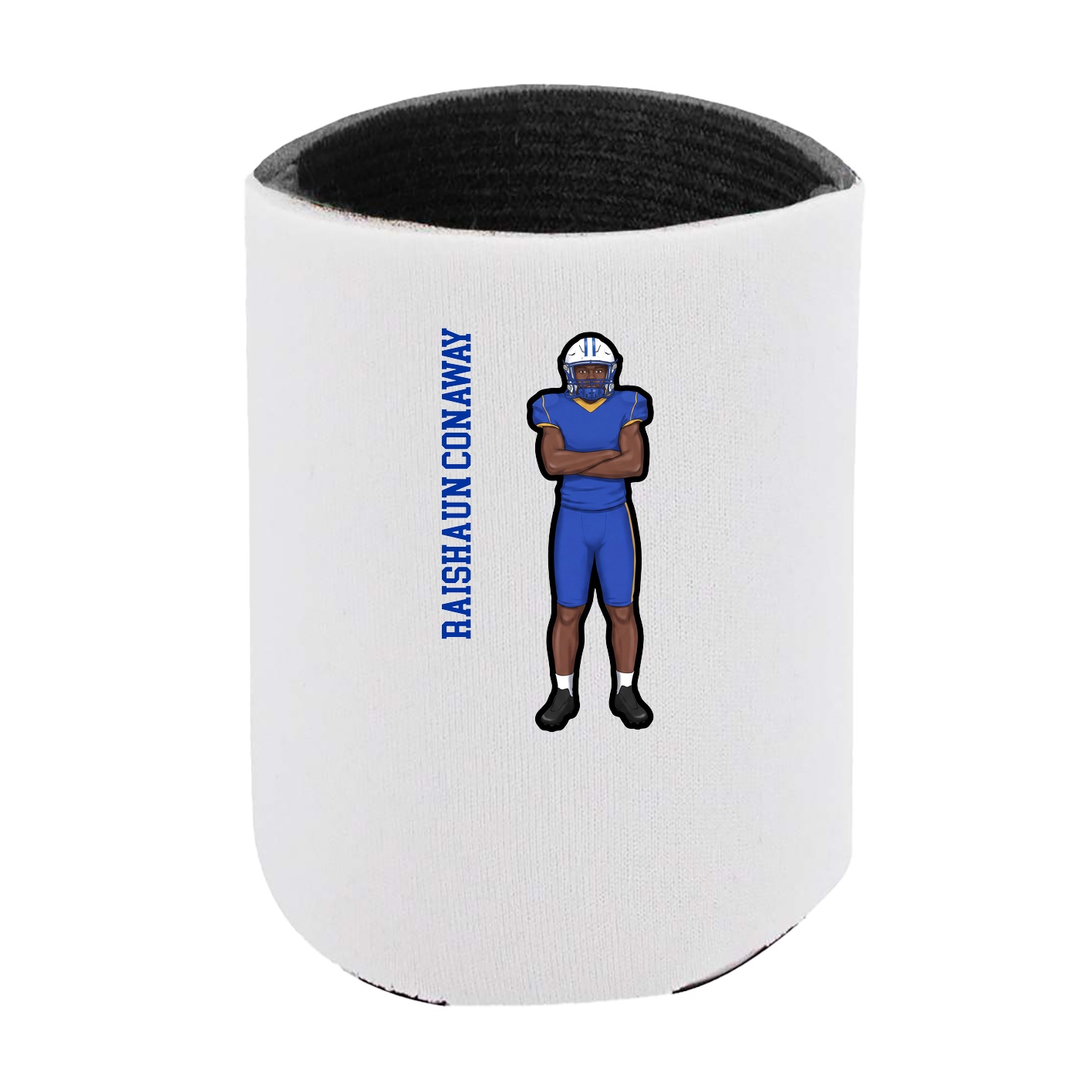 Can Holder — Name Vertical in White