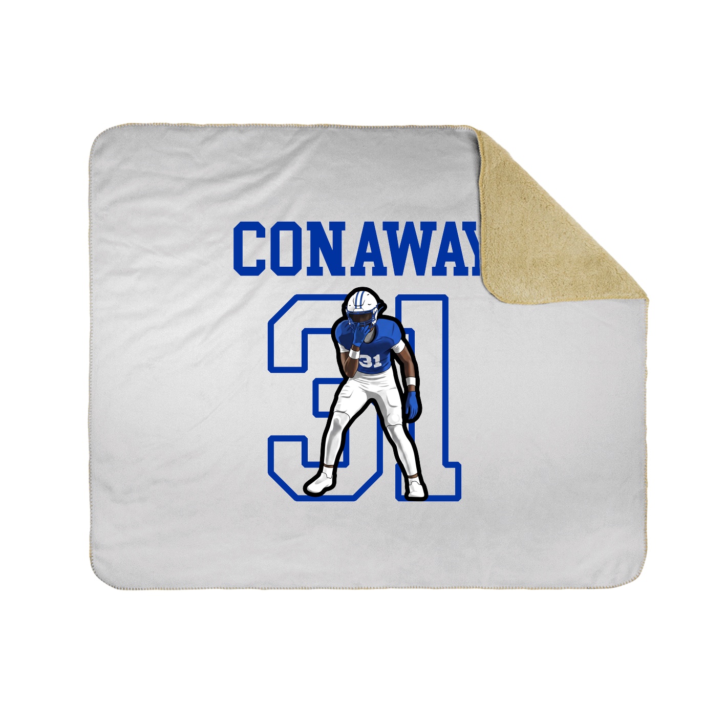 Throw Blanket — Shirsey in White