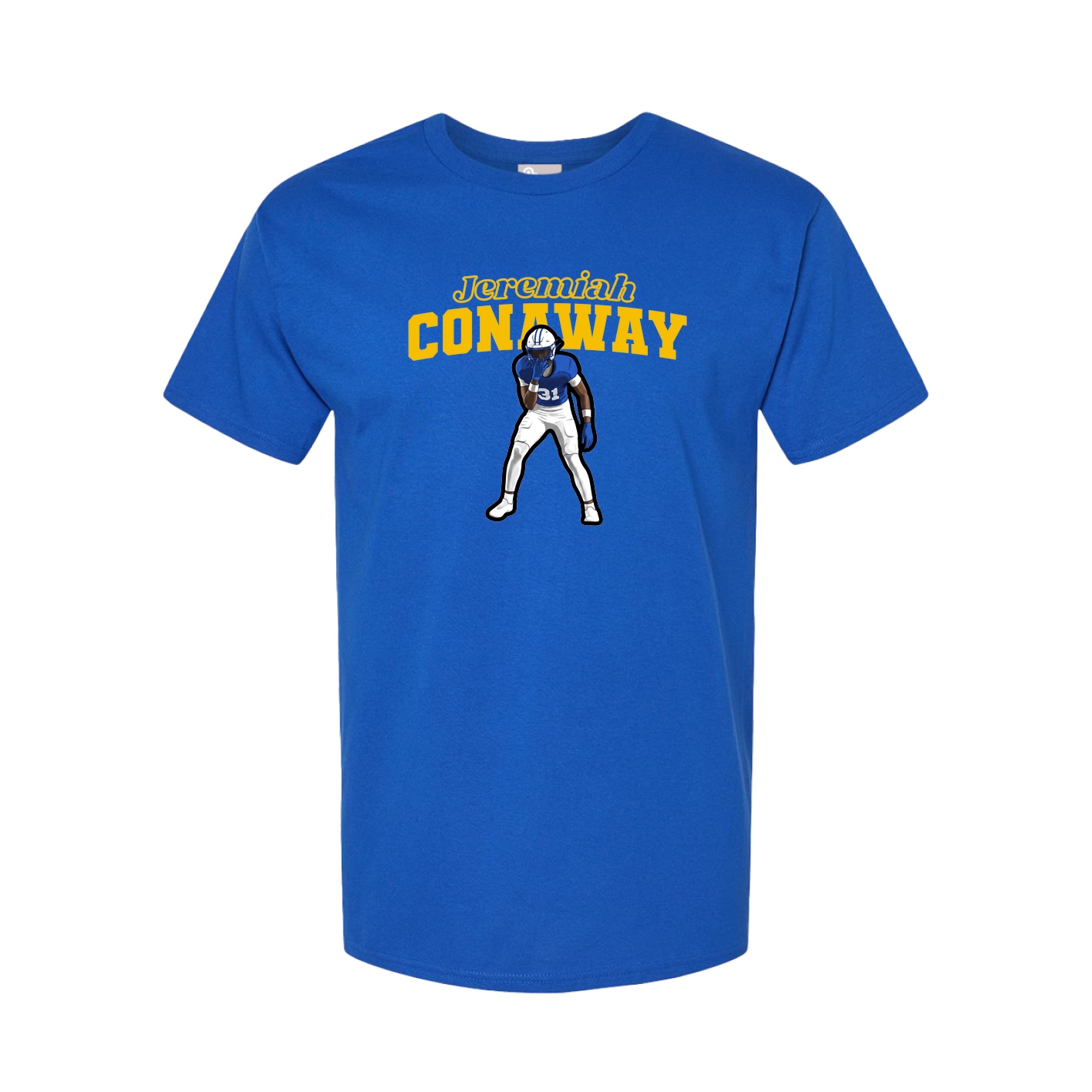 Youth Tee — Name Arch in Royal