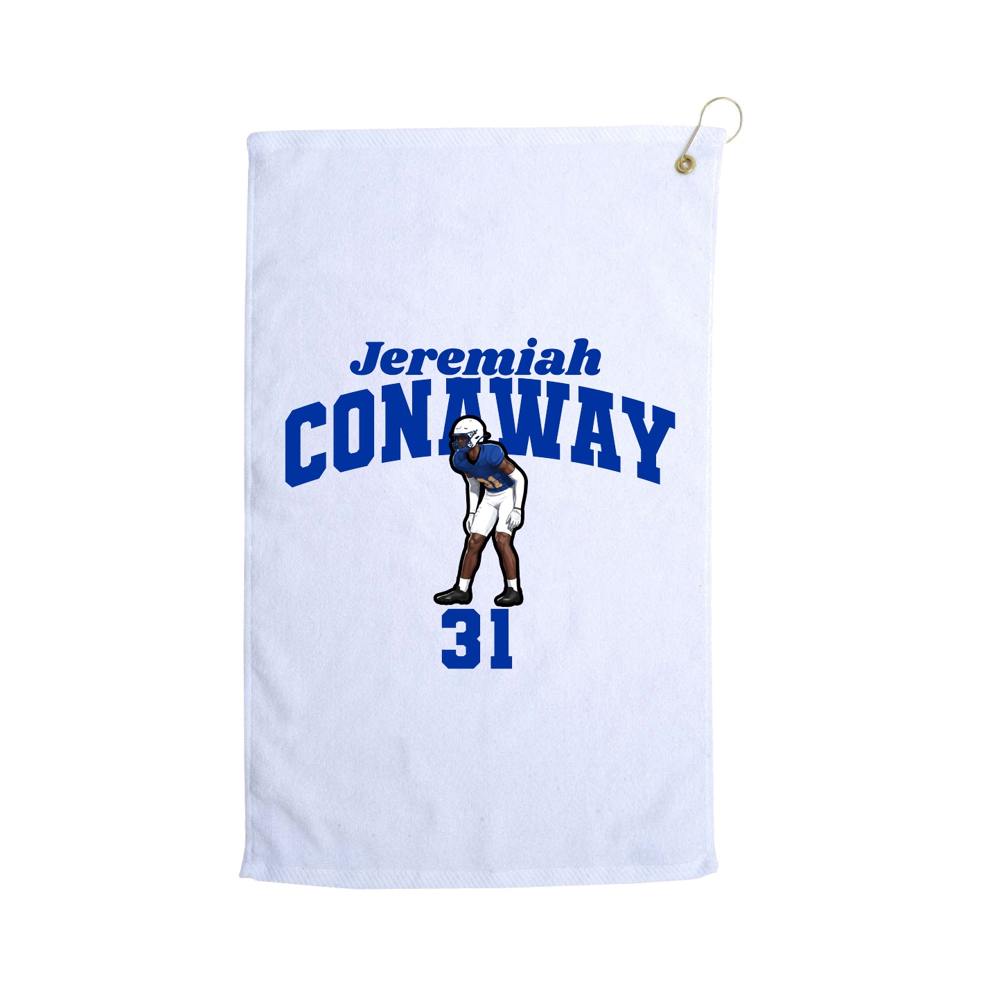 Golf Towel — Signature Arch in White