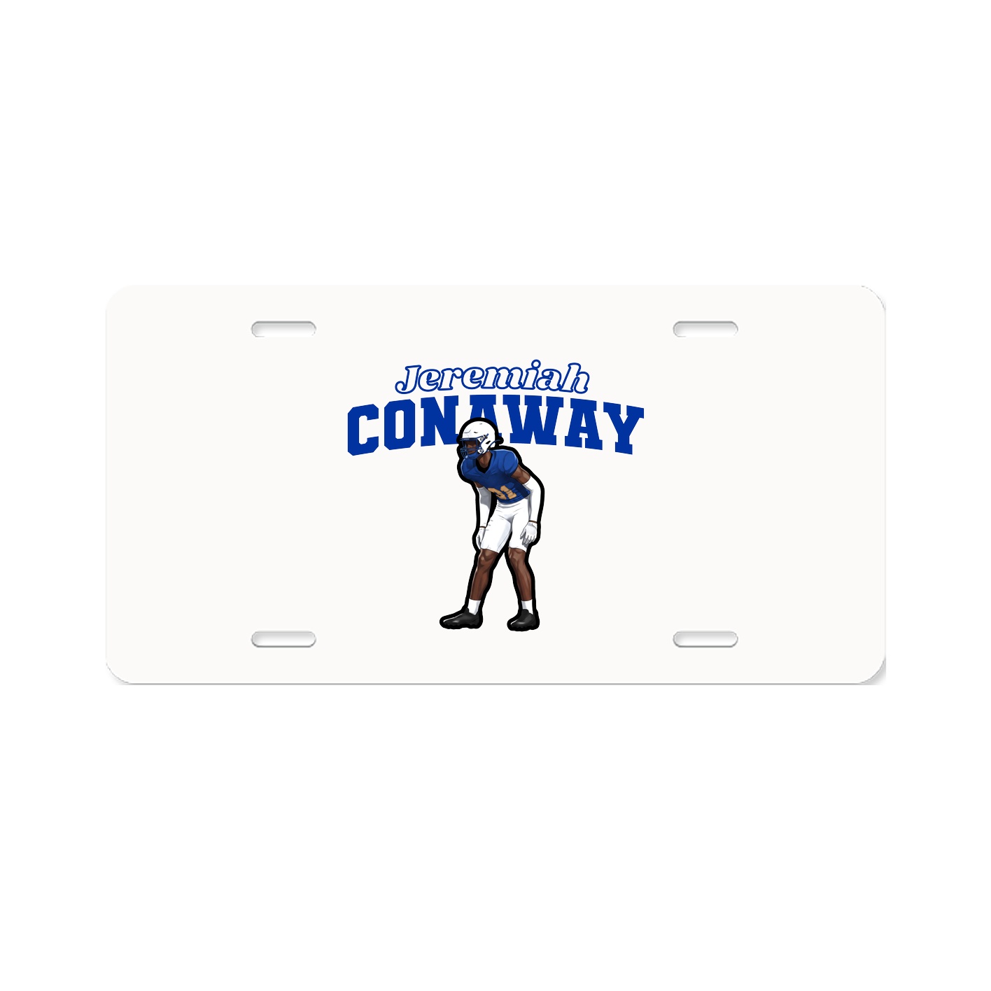 License Plate — Name Arch in Classic
