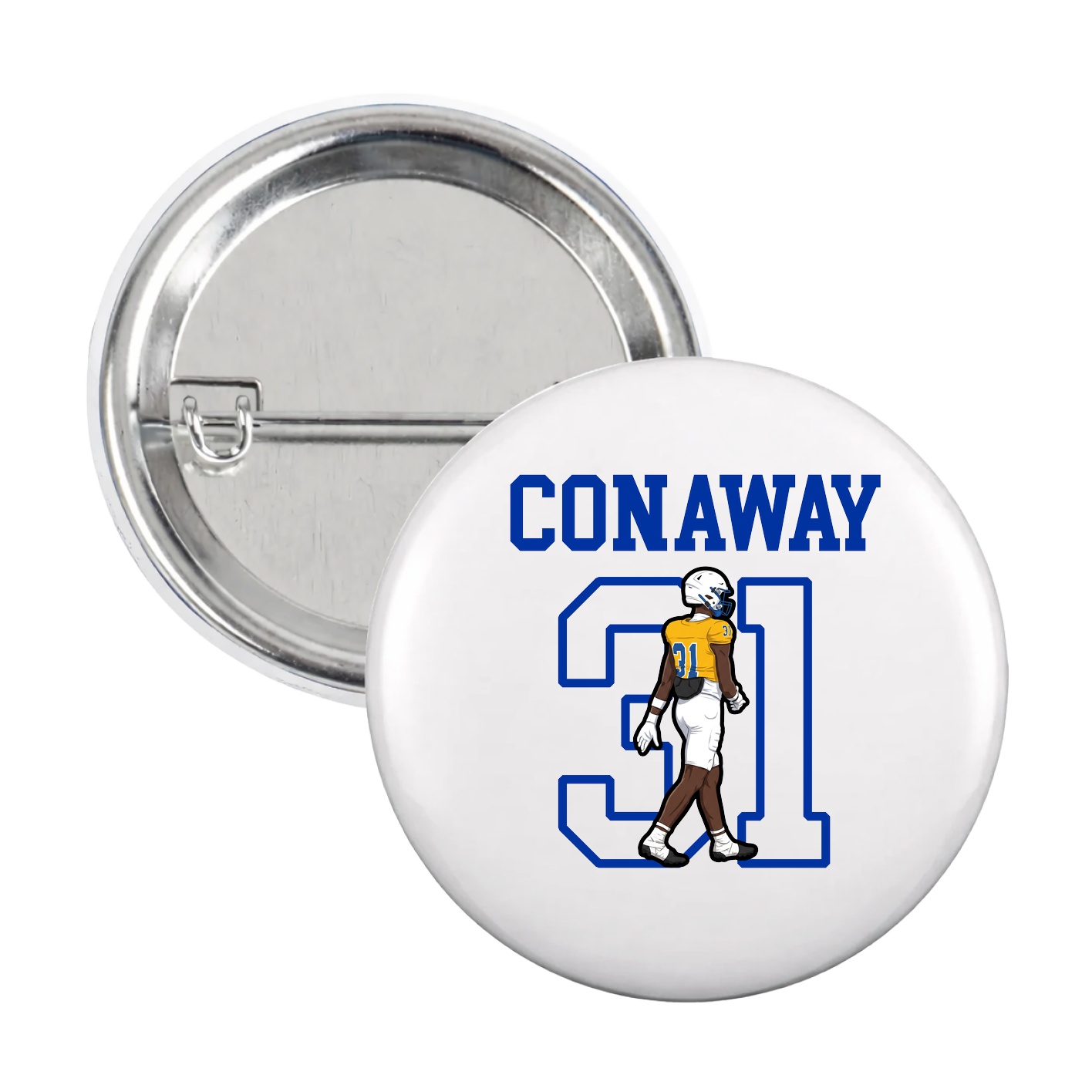 Game Day Button — Shirsey in White