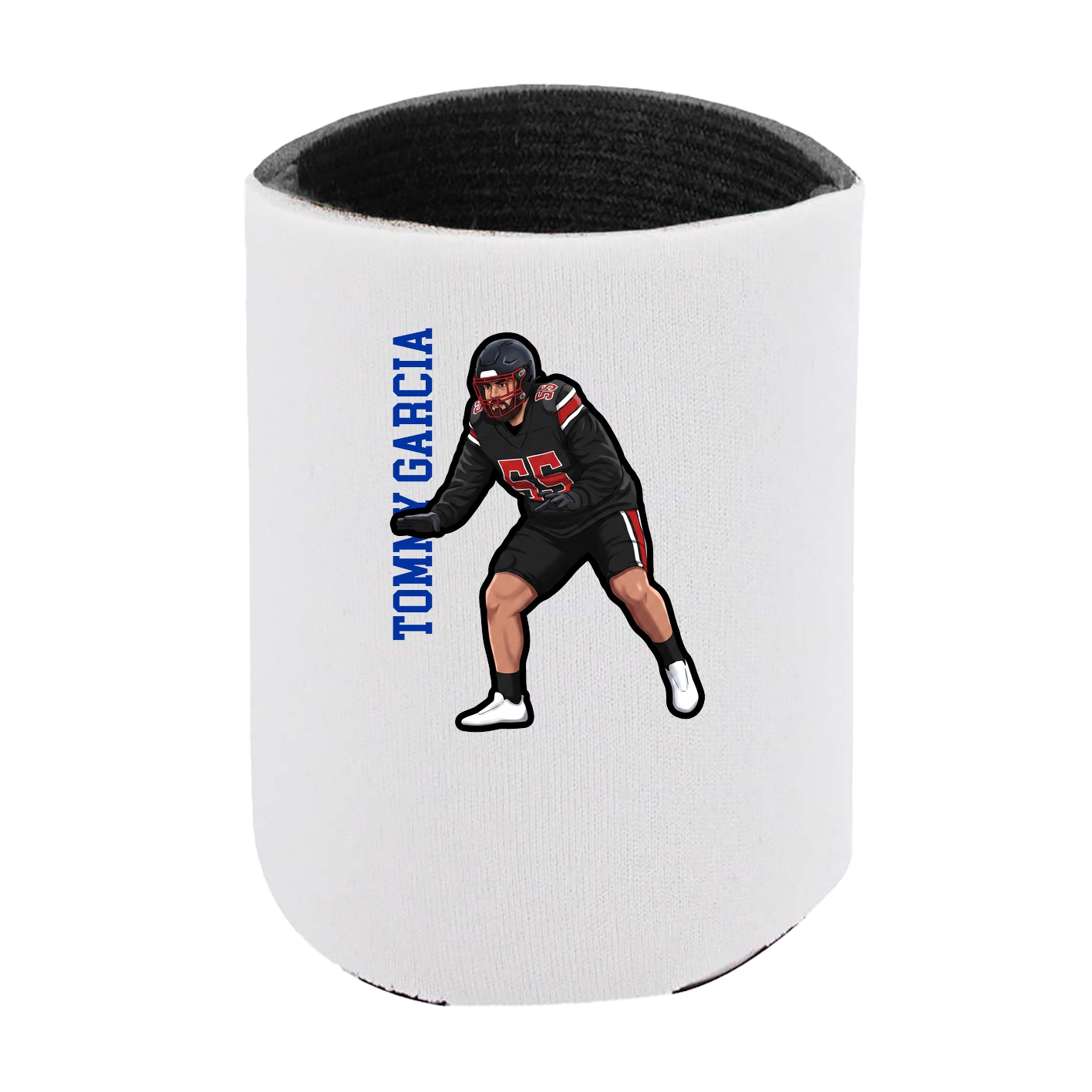 Can Holder — Name Vertical in White