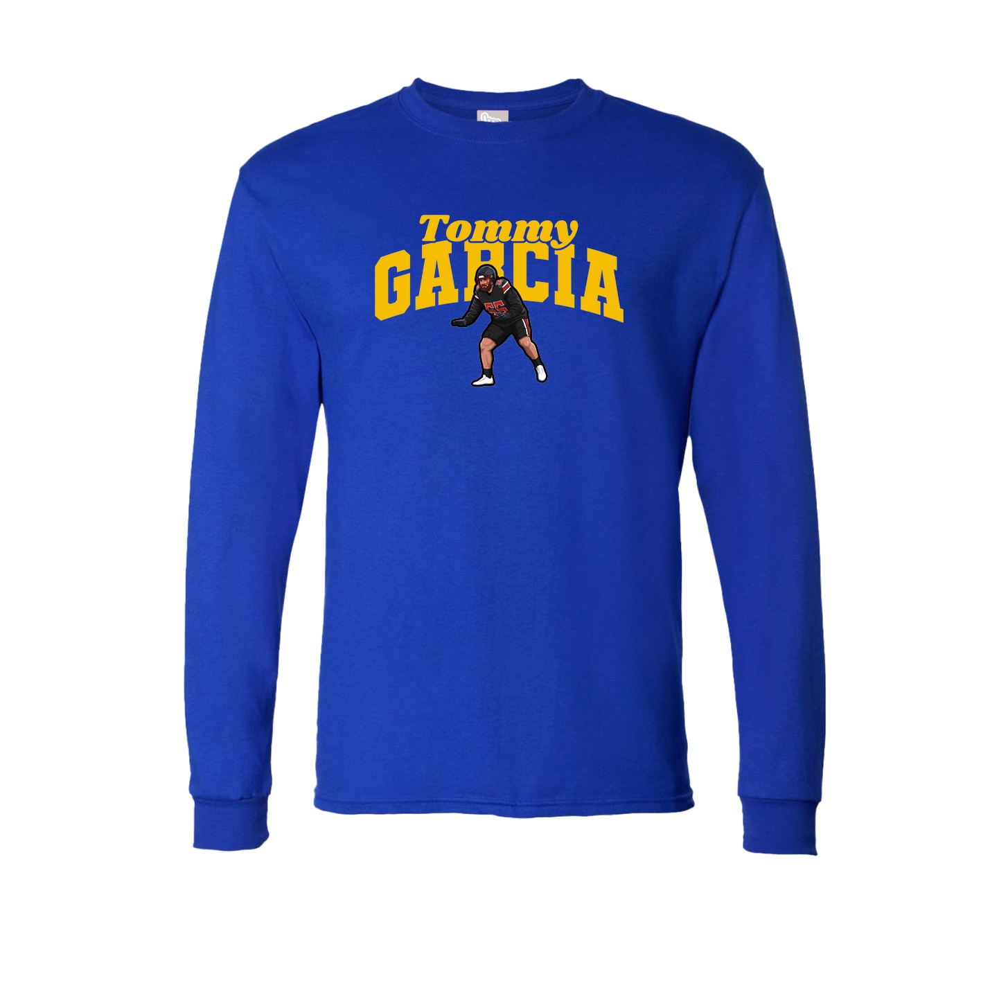 Long Sleeve Tee — Signature Arch in Royal