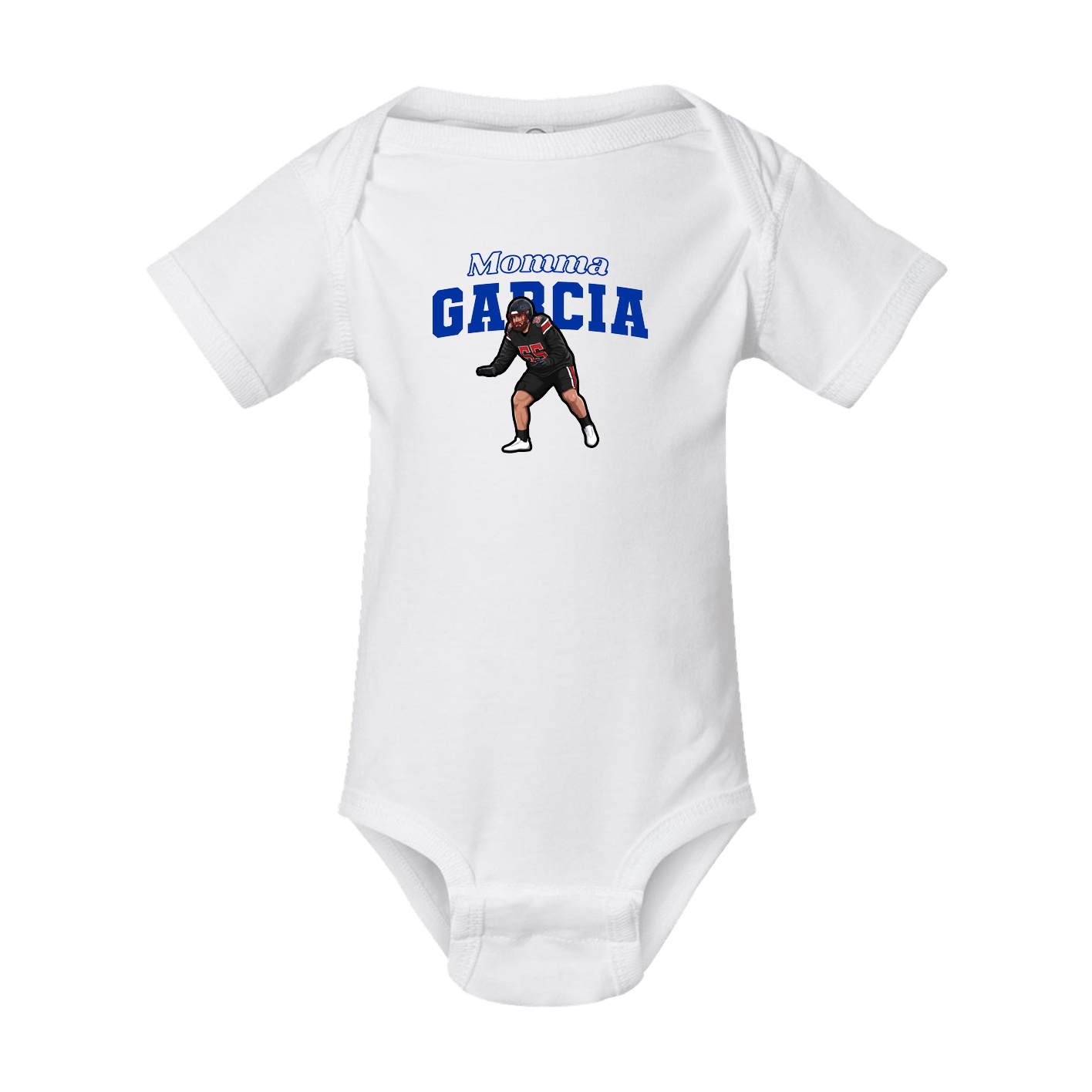 Baby Onesie — Mothers Day Block in White