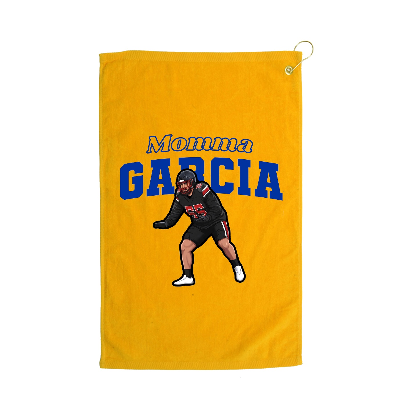 Golf Towel — Mothers Day Block in Gold