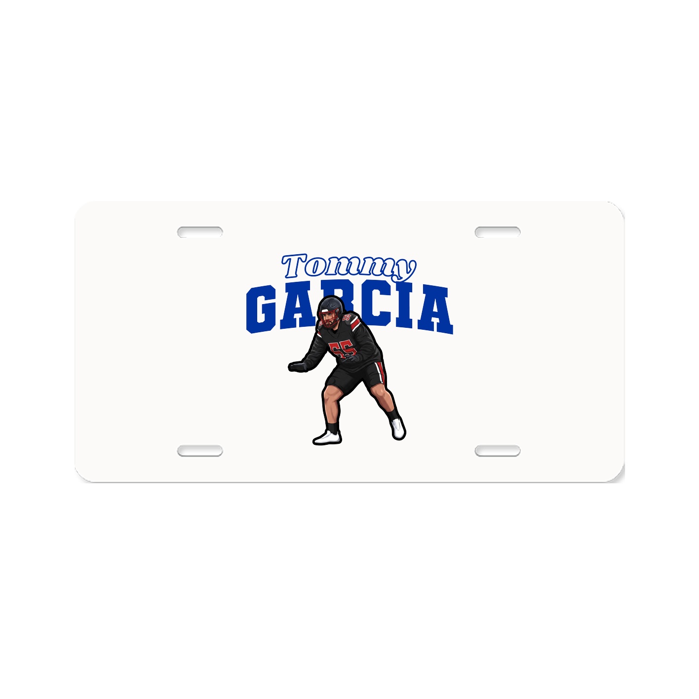 License Plate — Name Arch in Classic