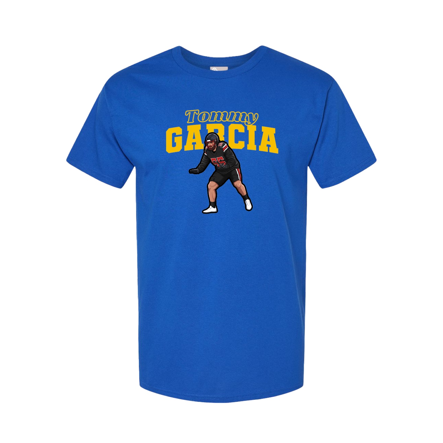 Youth Tee — Name Arch in Royal