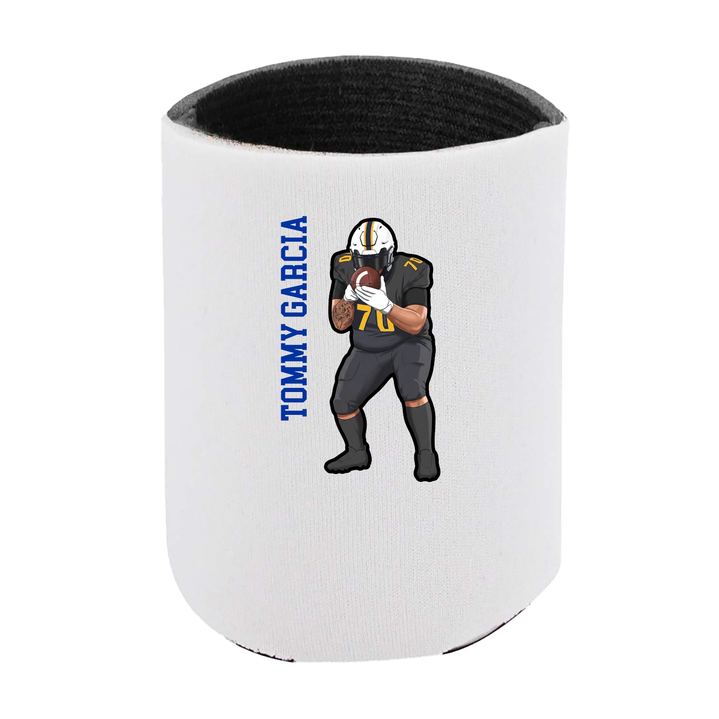 Can Holder — Name Vertical in White