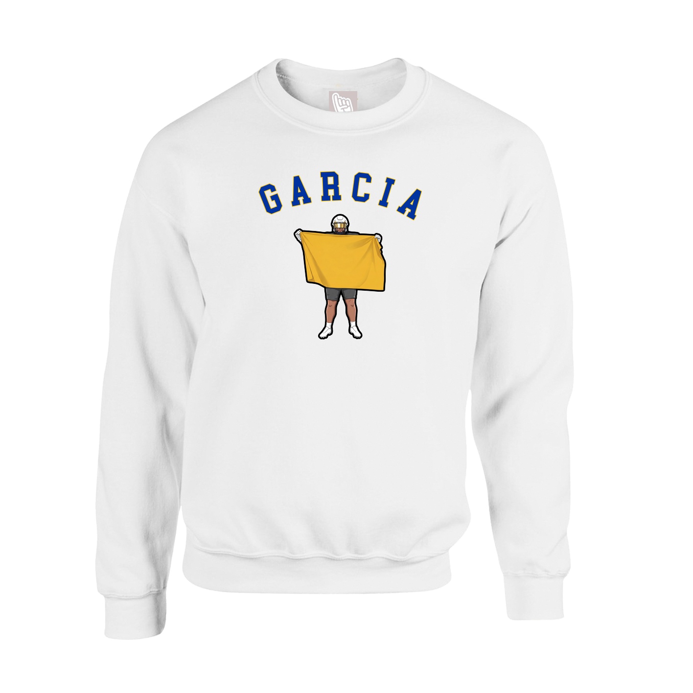Fleece Crew — Shirsey Arch in White