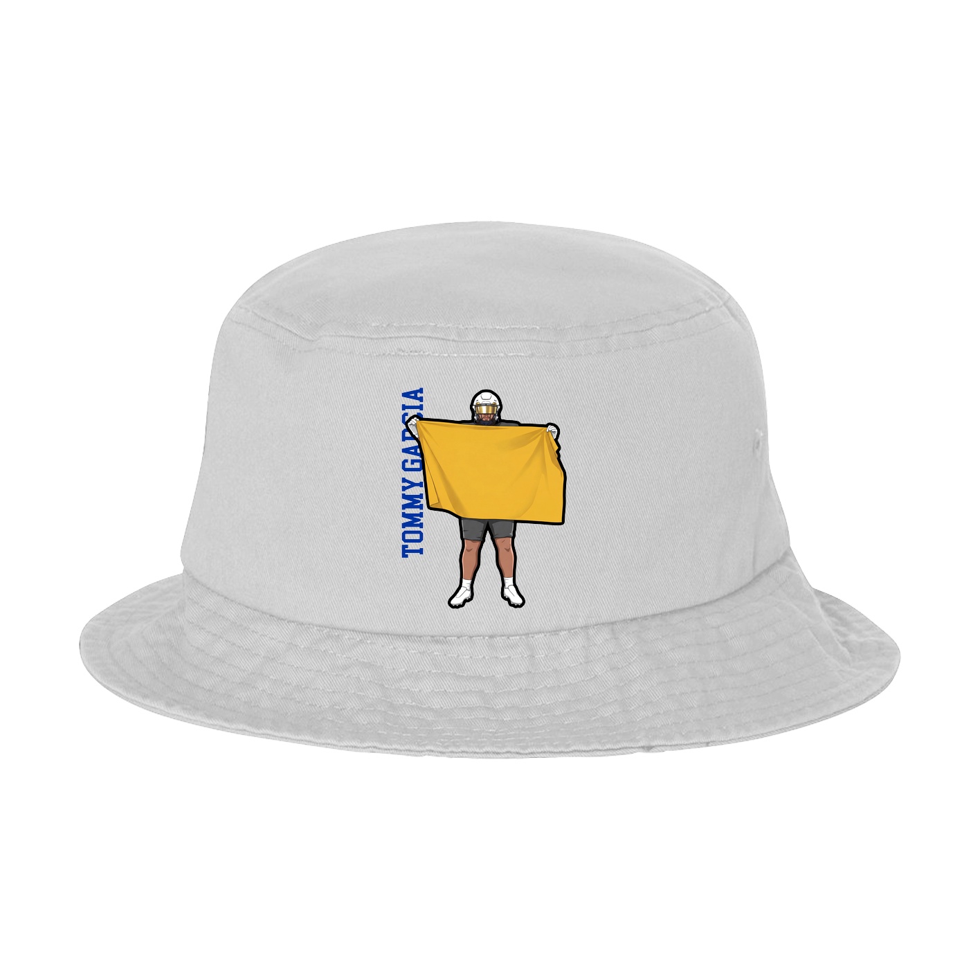 Bucket Cap — Name Vertical in White
