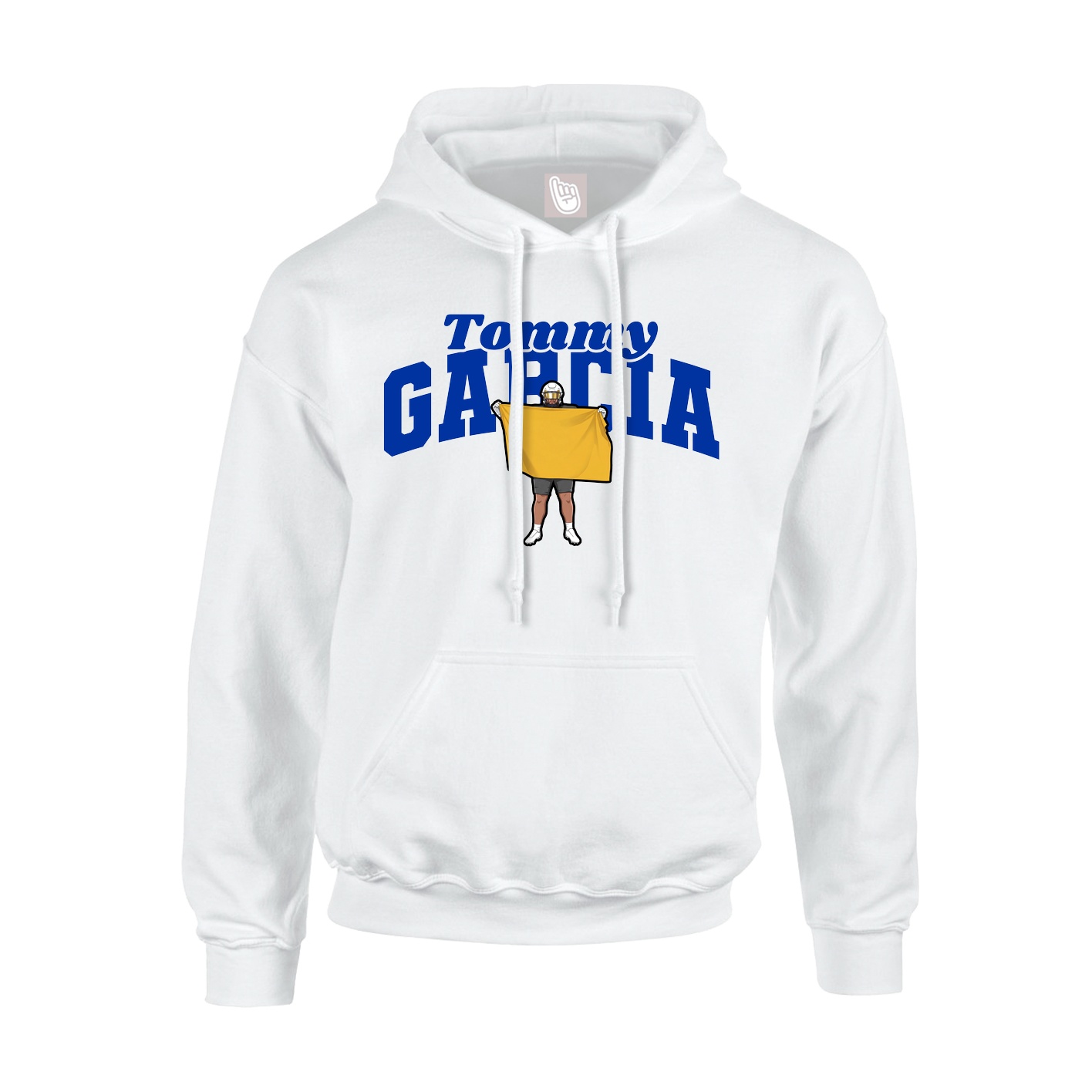 Hoodie — Signature Arch in White