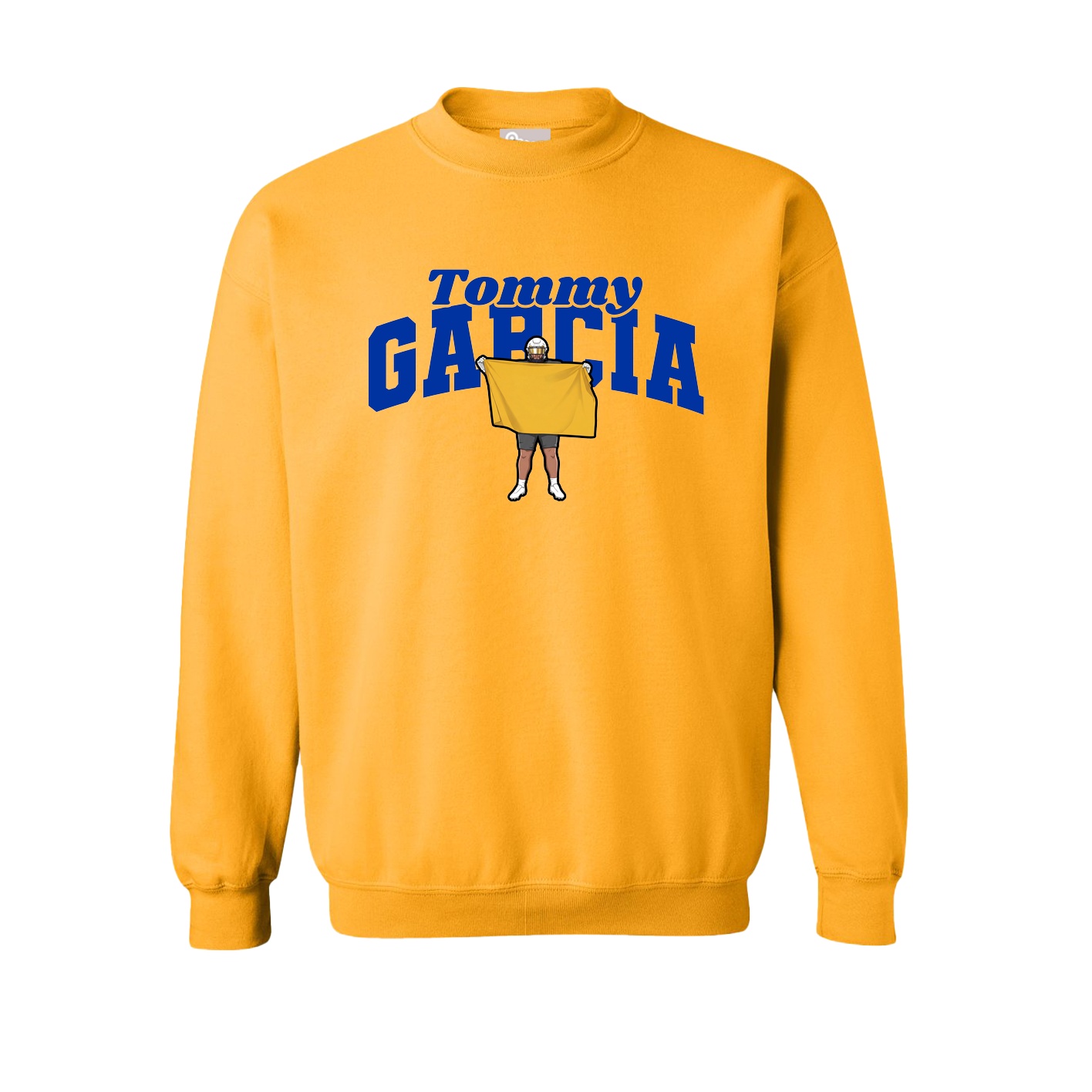 Fleece Crew — Signature Arch in Gold