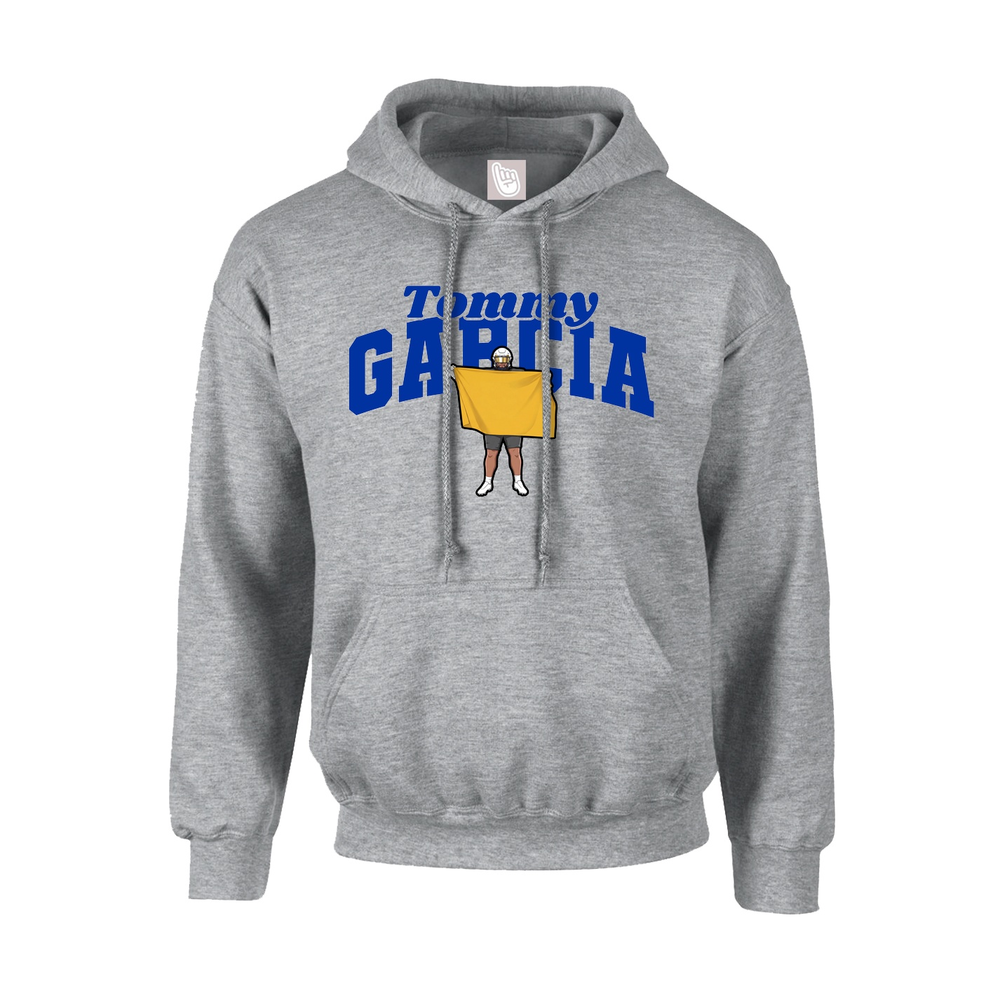 Youth Hoodie — Signature Arch in Grey