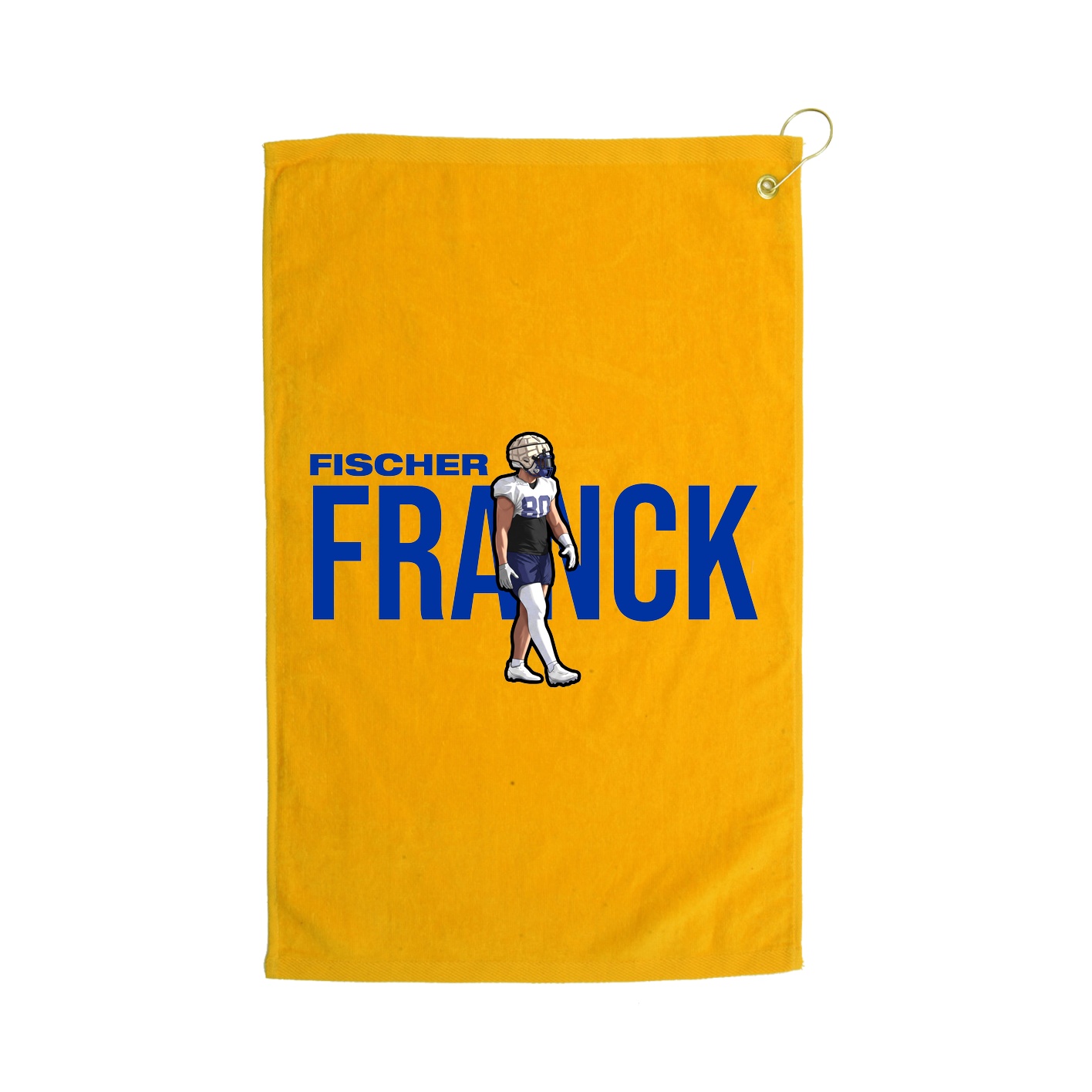 Golf Towel — Player Name in Gold
