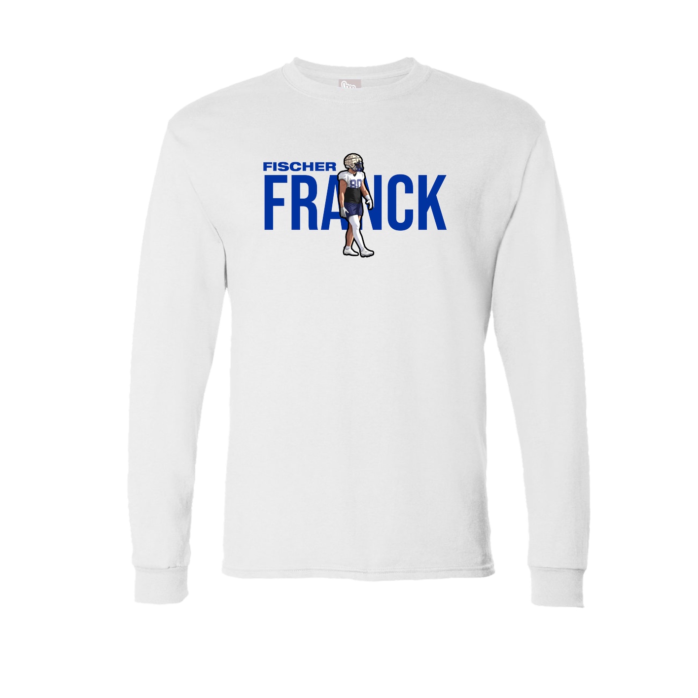 Long Sleeve Tee — Player Name in White