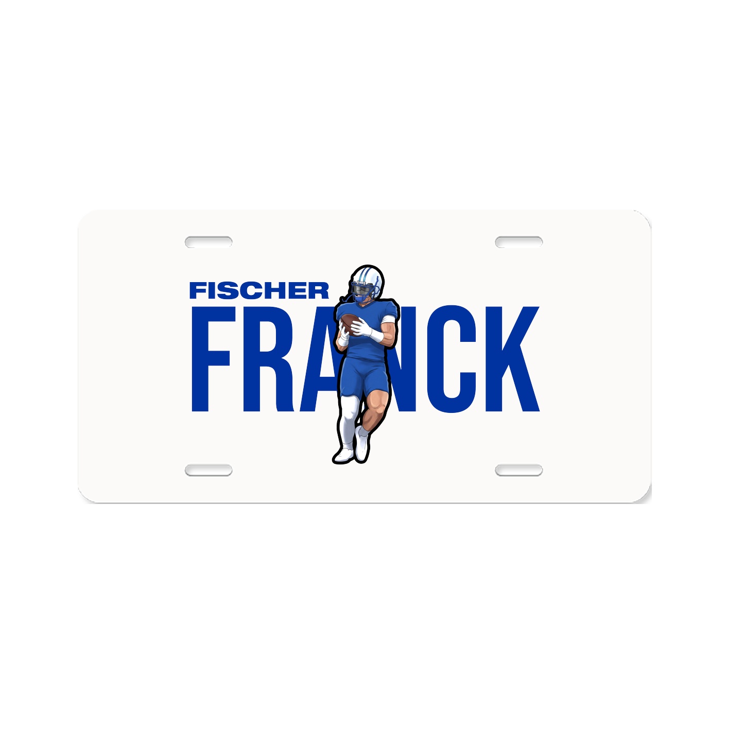 License Plate — Player Name in Classic