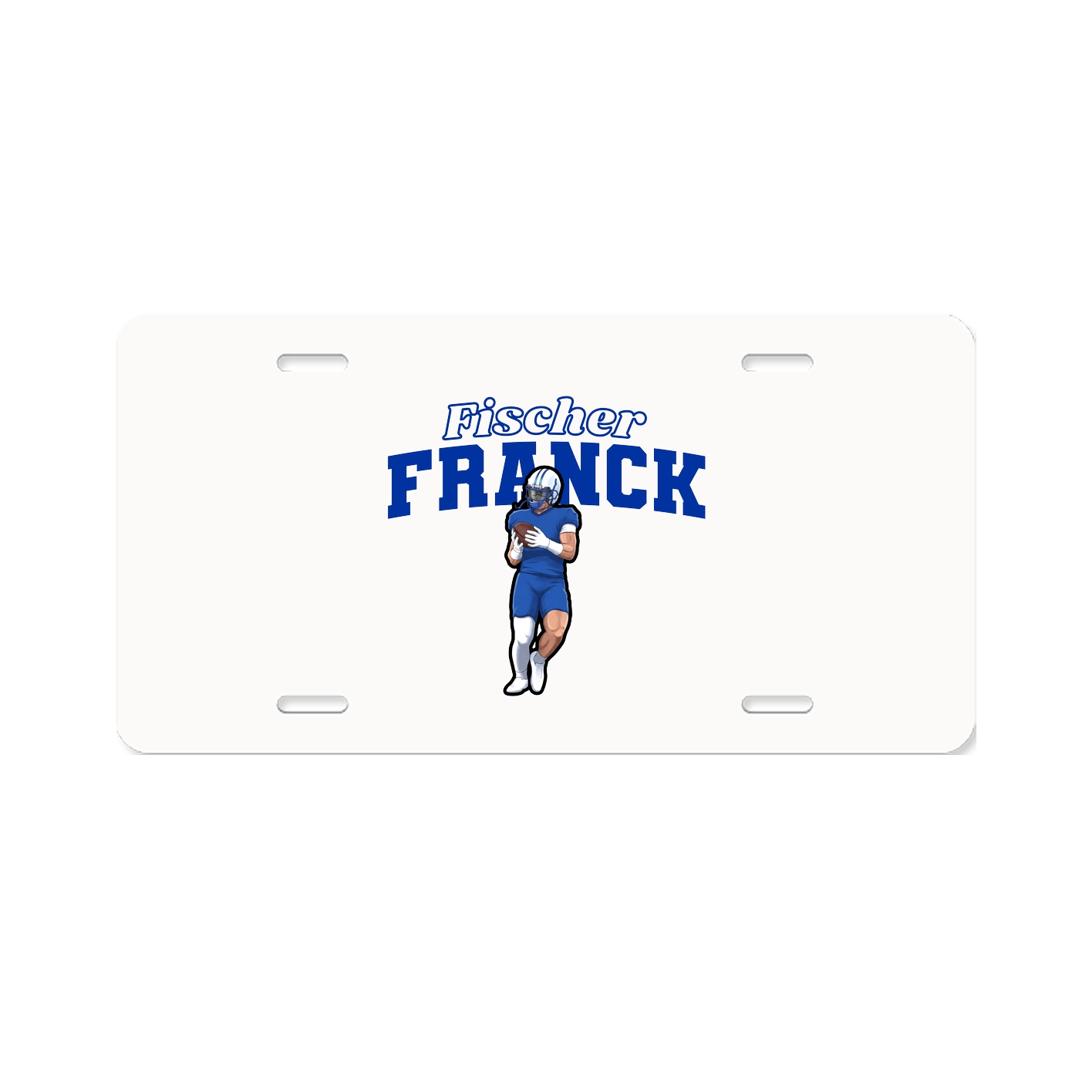 License Plate — Name Arch in Classic