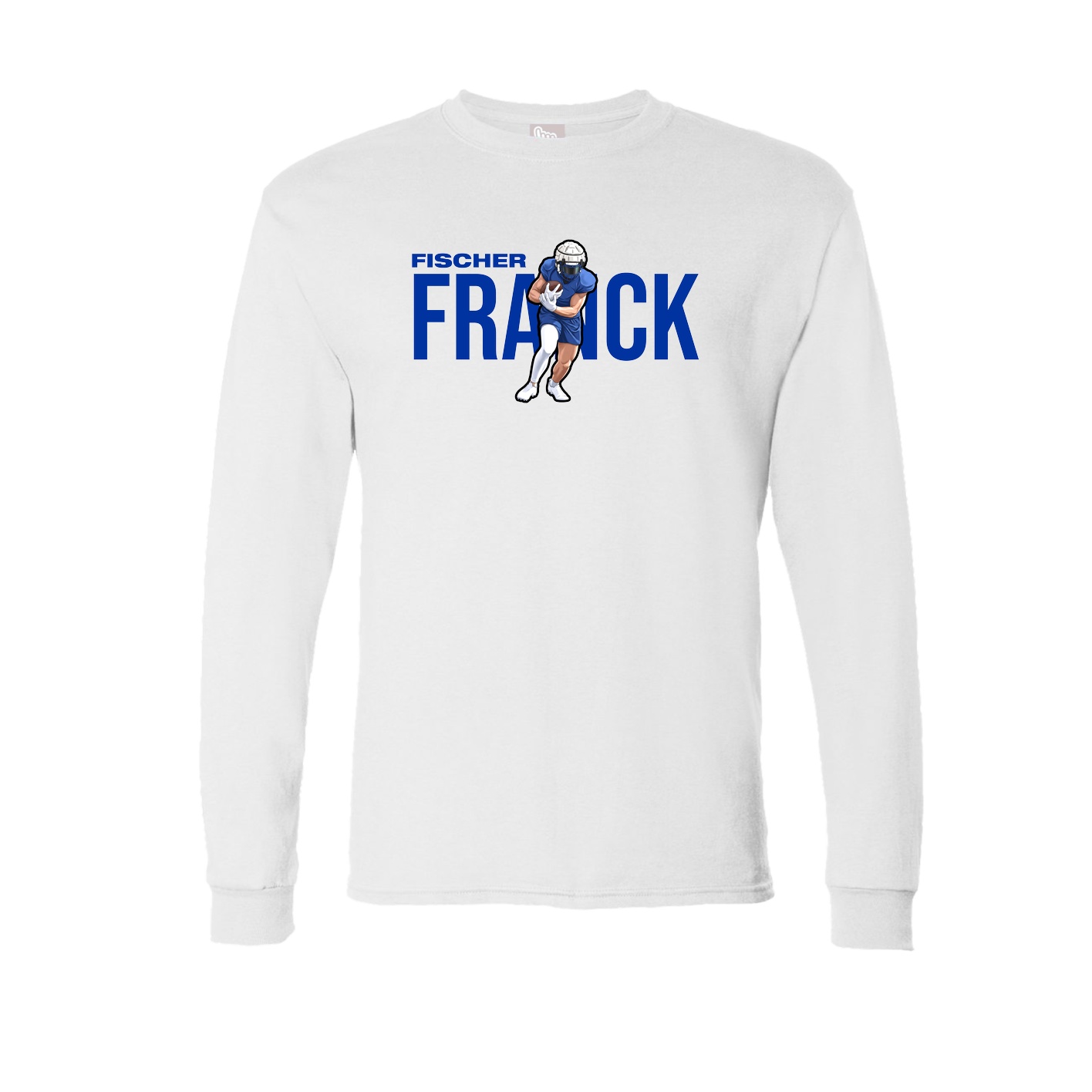 Long Sleeve Tee — Player Name in White