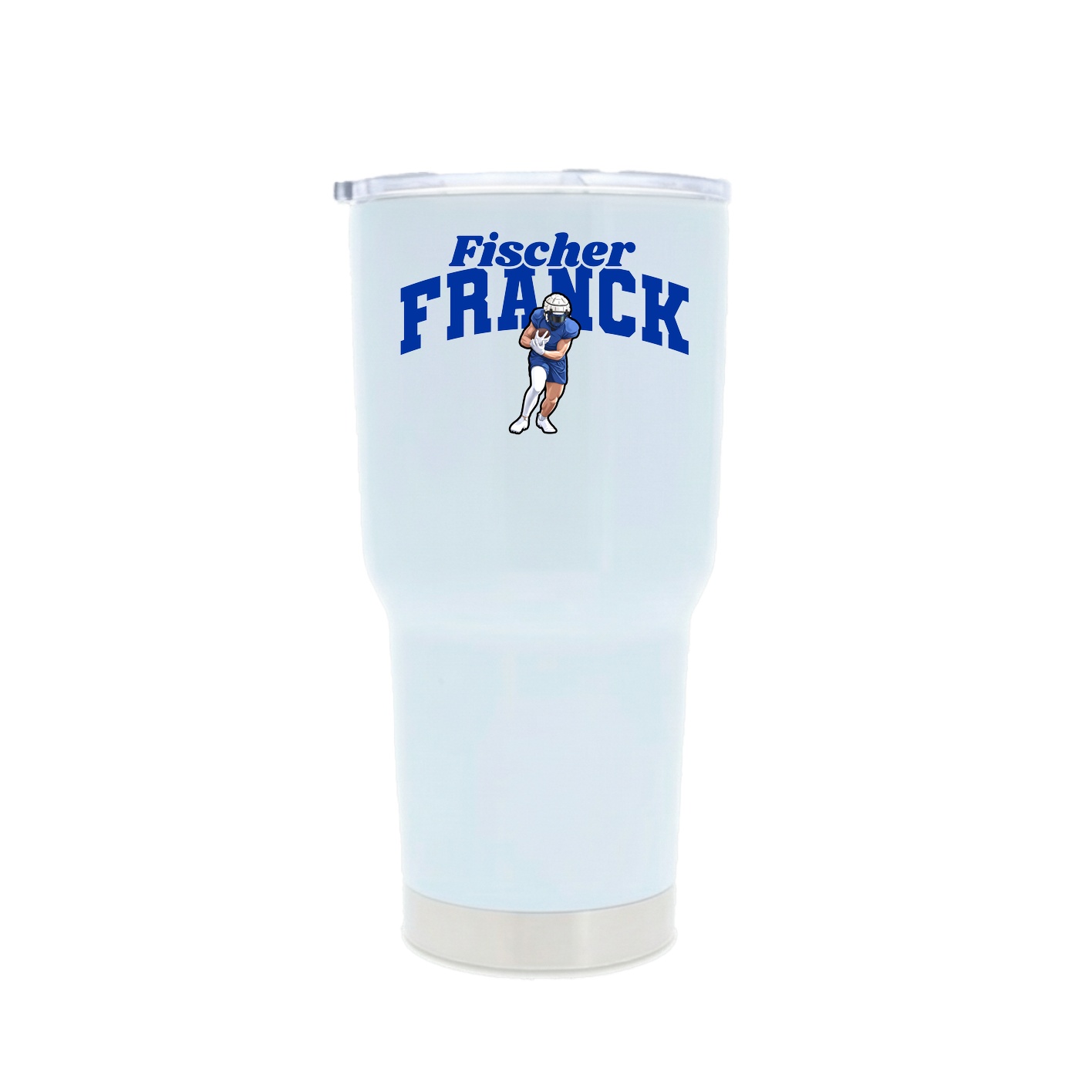 30oz Stainless Steel Tumbler — Signature Arch in White