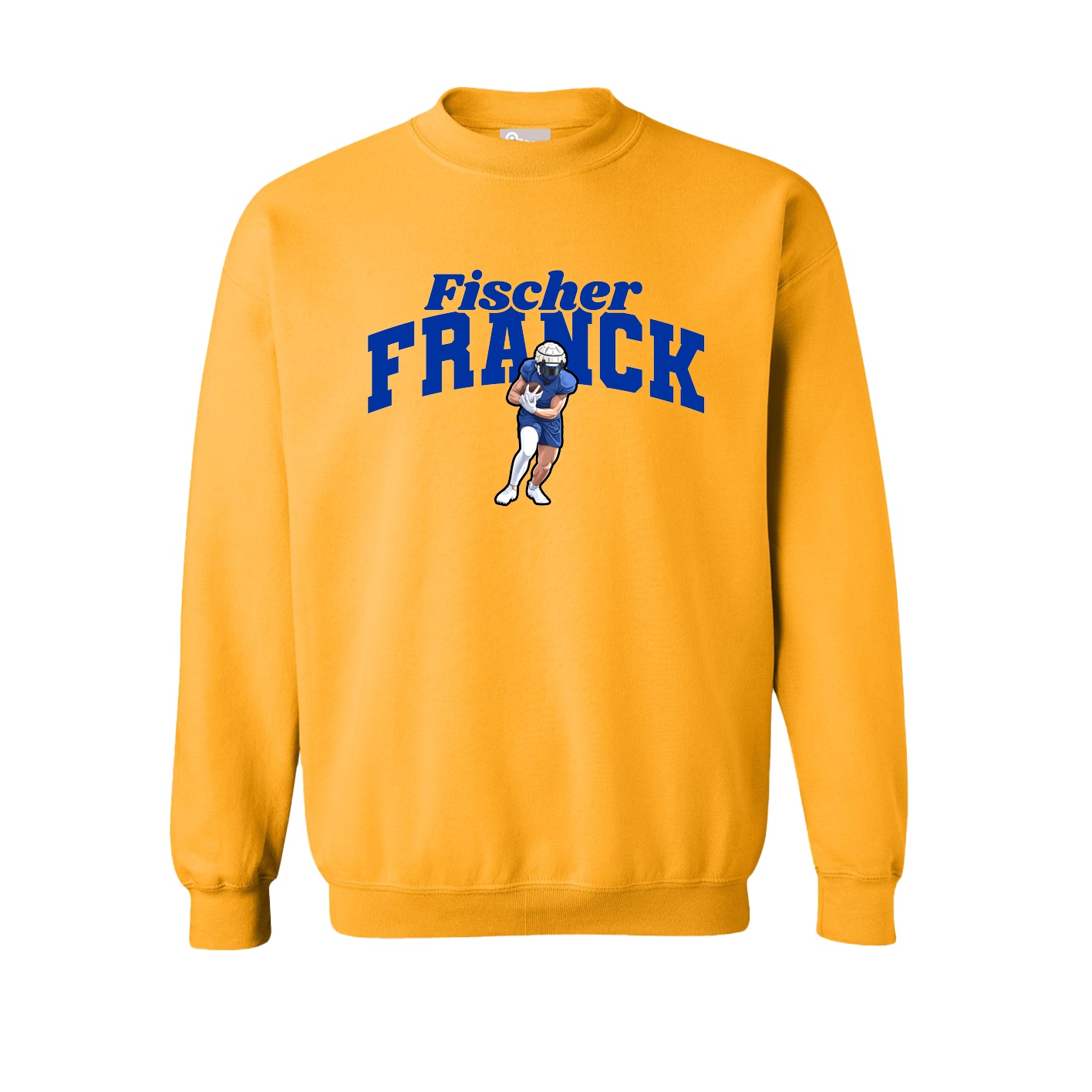 Fleece Crew — Signature Arch in Gold