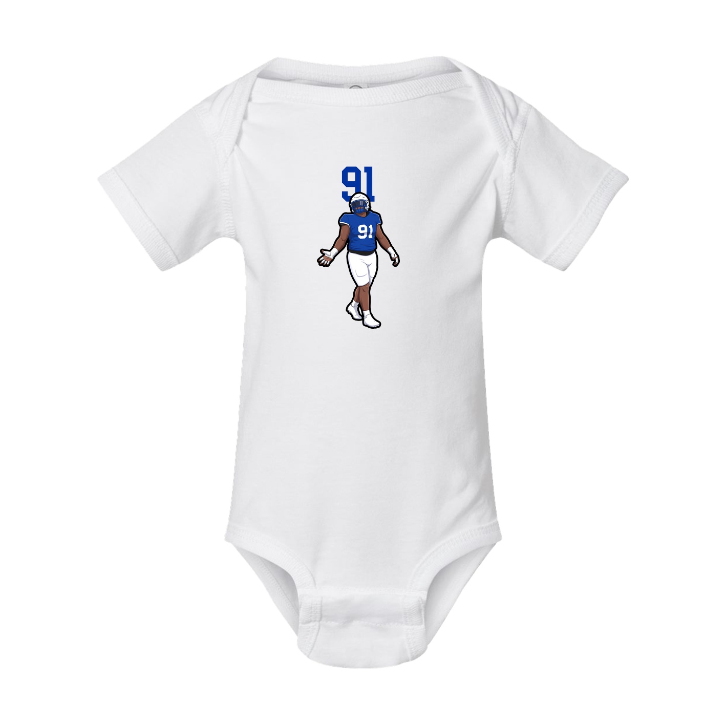 Baby Onesie — Number Top in White