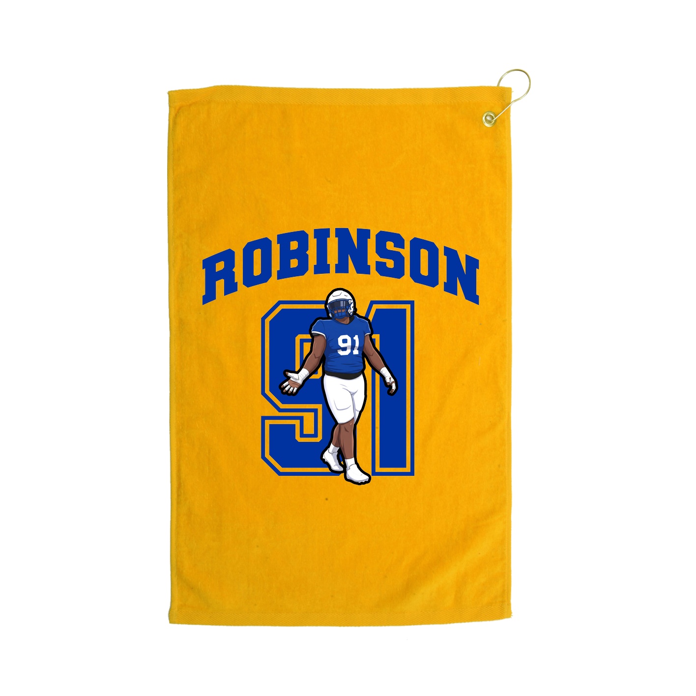 Golf Towel — Number in Gold