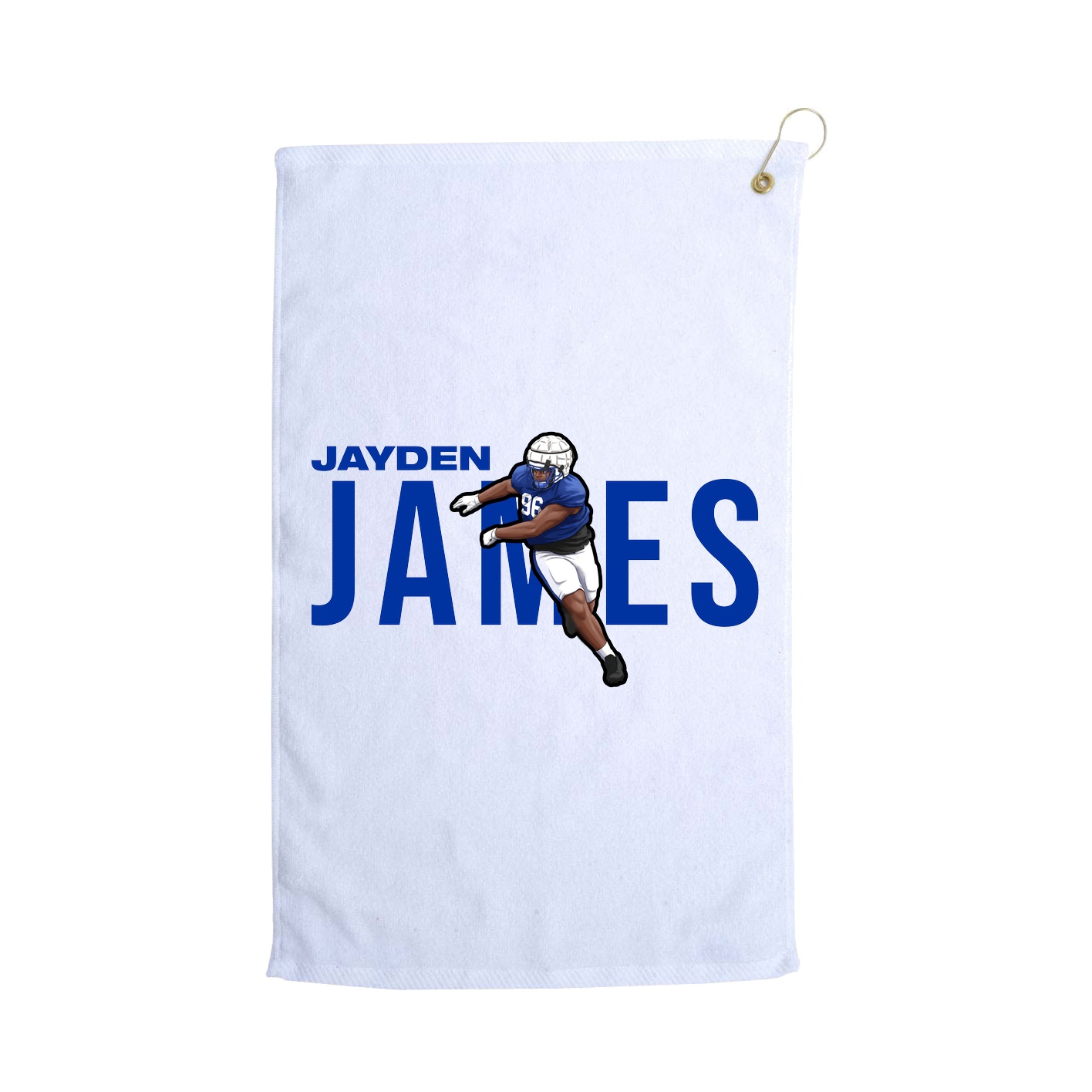 Golf Towel — Player Name in White