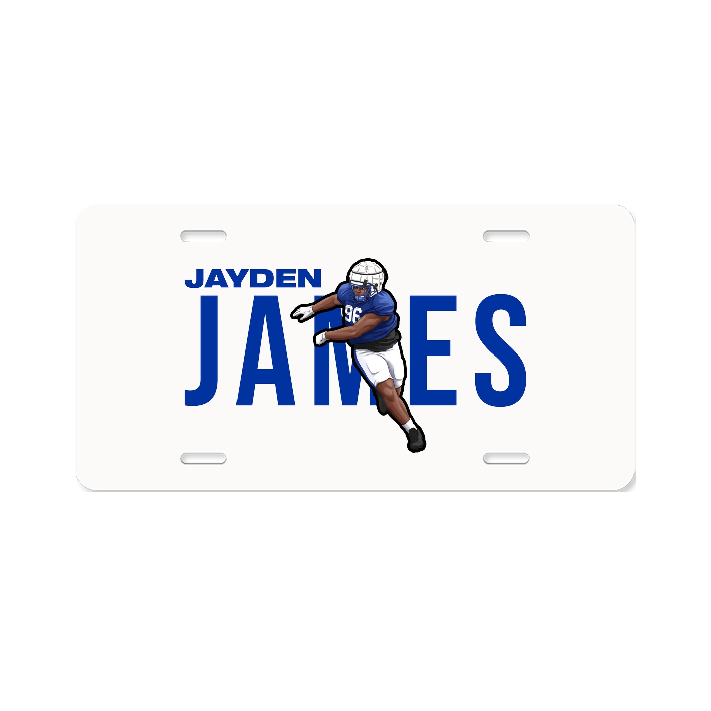 License Plate — Player Name in Classic