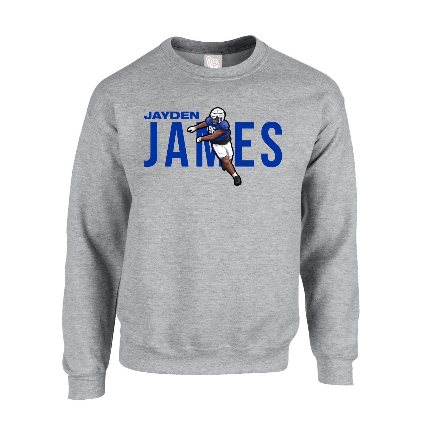 Fleece Crew — Player Name in Grey