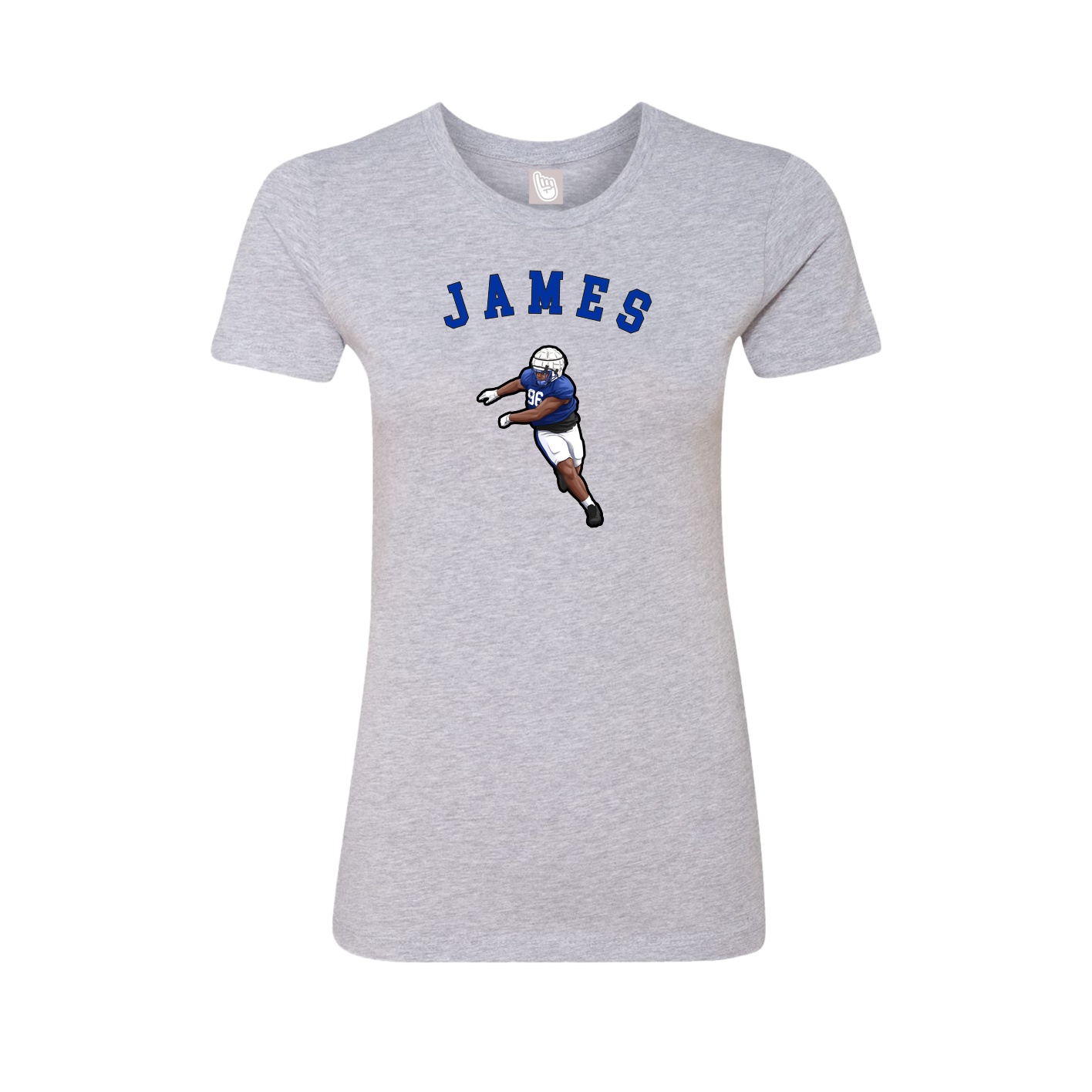 Fitted Women's Tee — Shirsey Arch in Grey