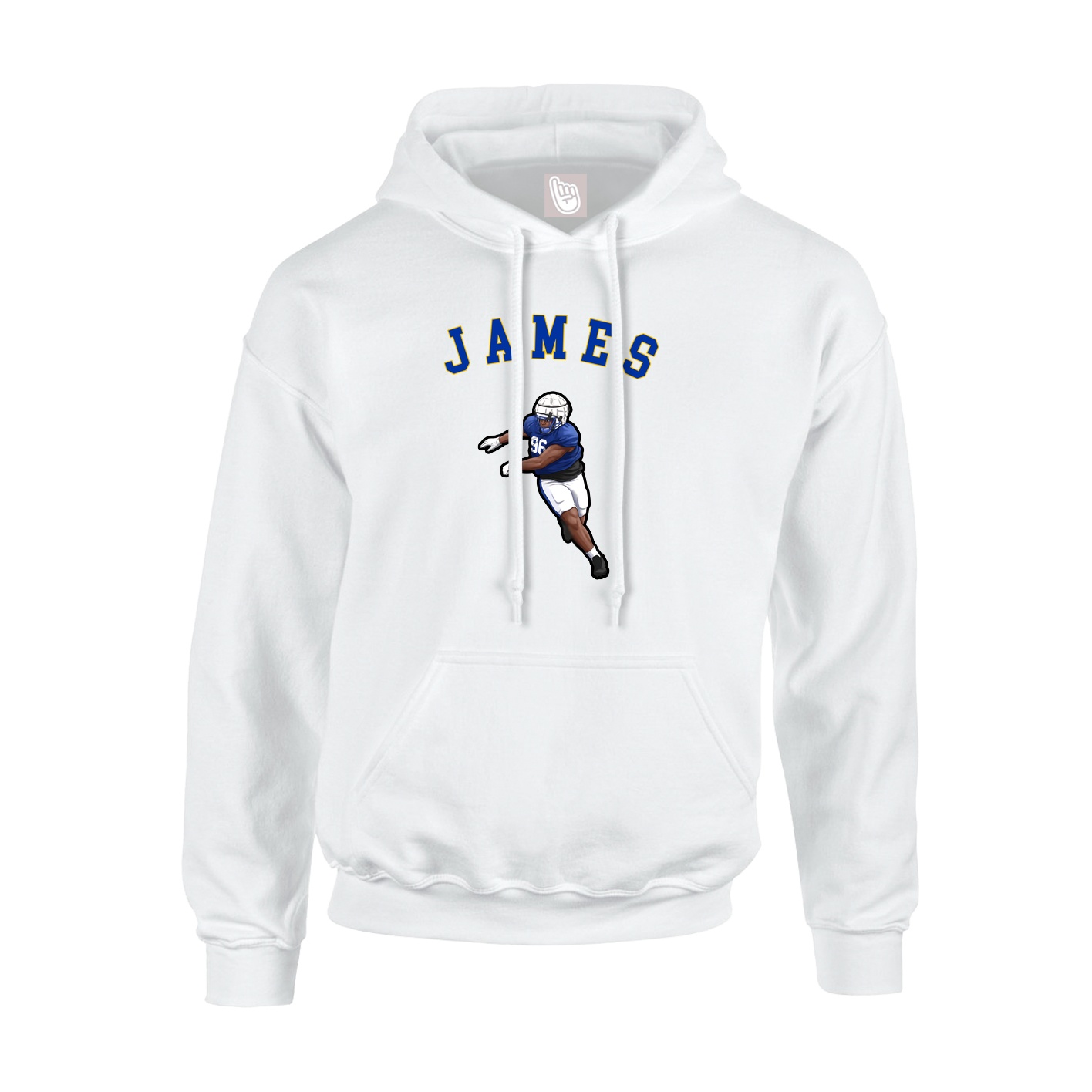 Youth Hoodie — Shirsey Arch in White