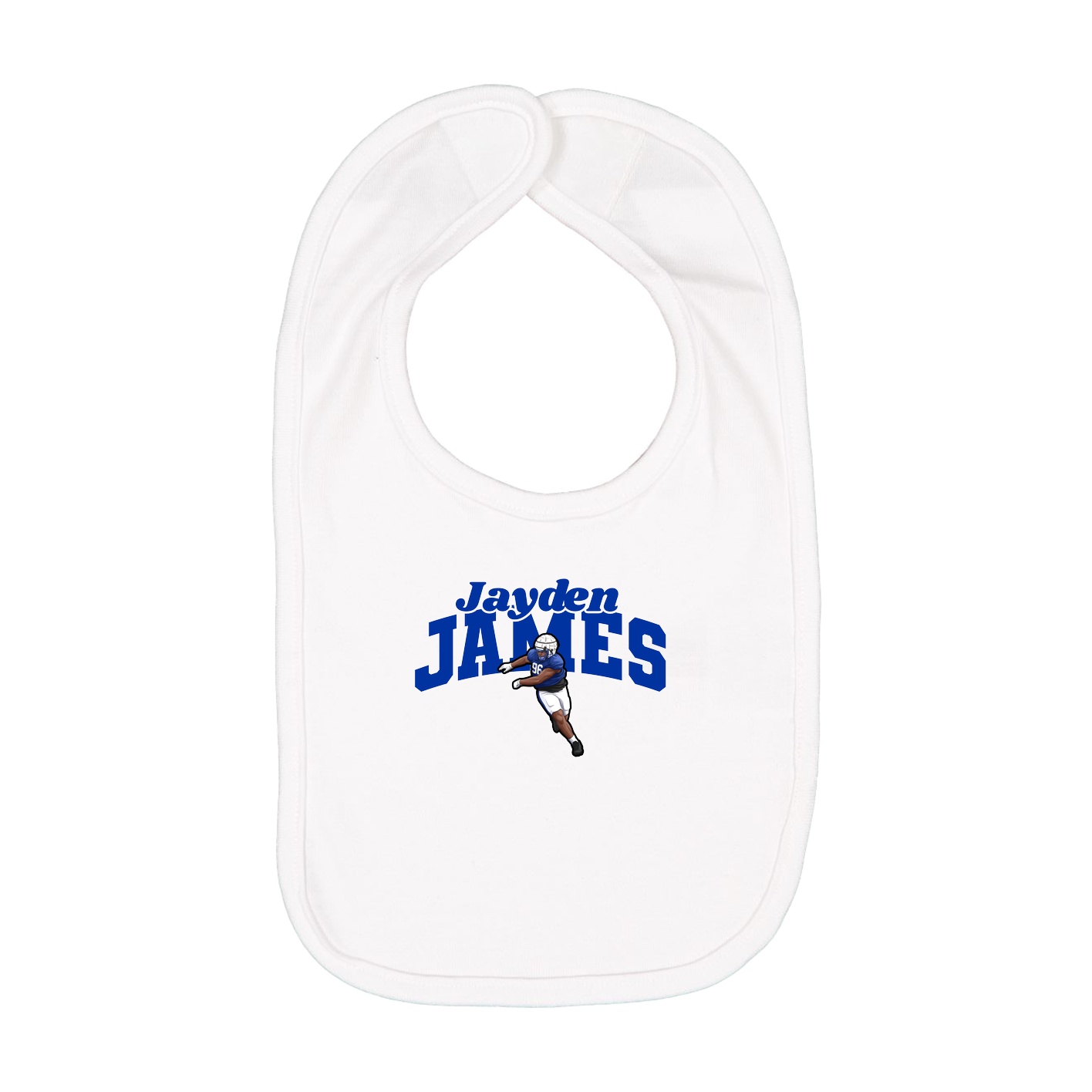 Infant Bib — Signature Arch in White