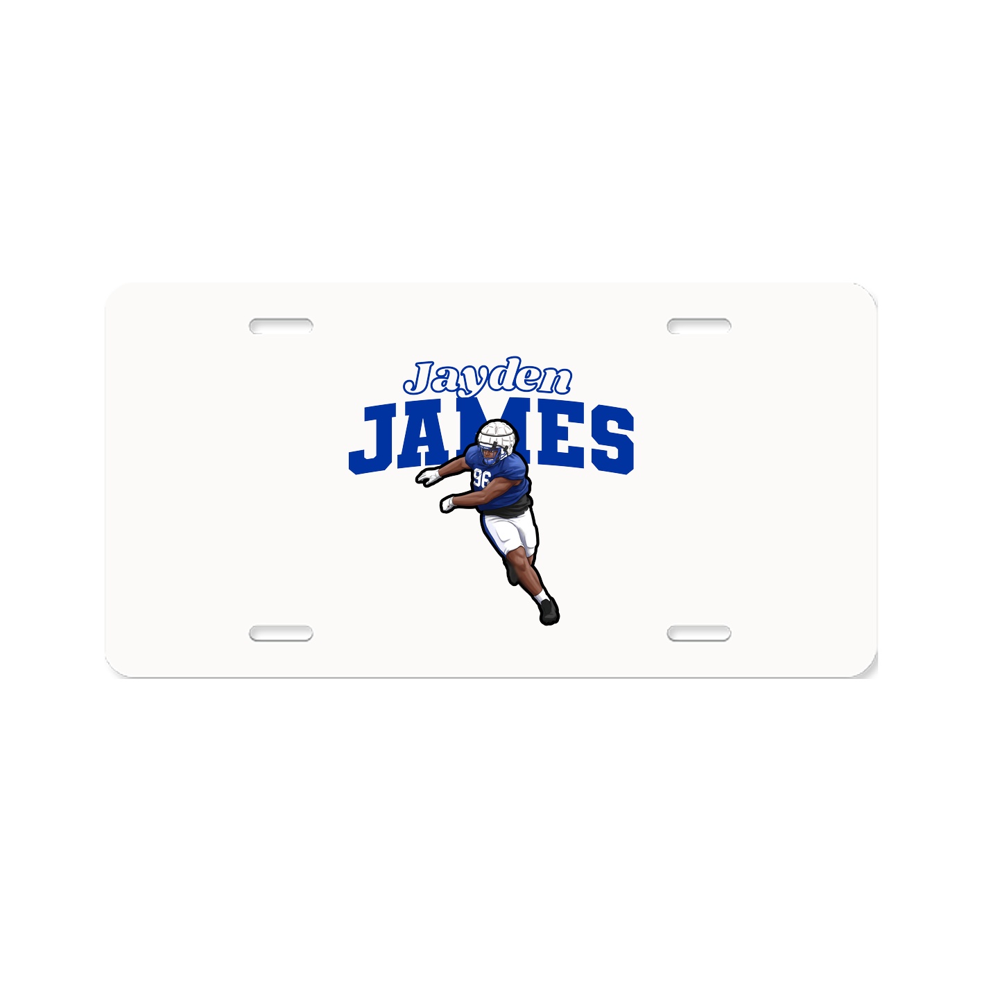 License Plate — Name Arch in Classic