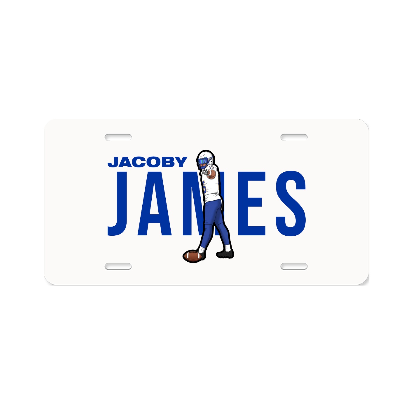 License Plate — Player Name in Classic