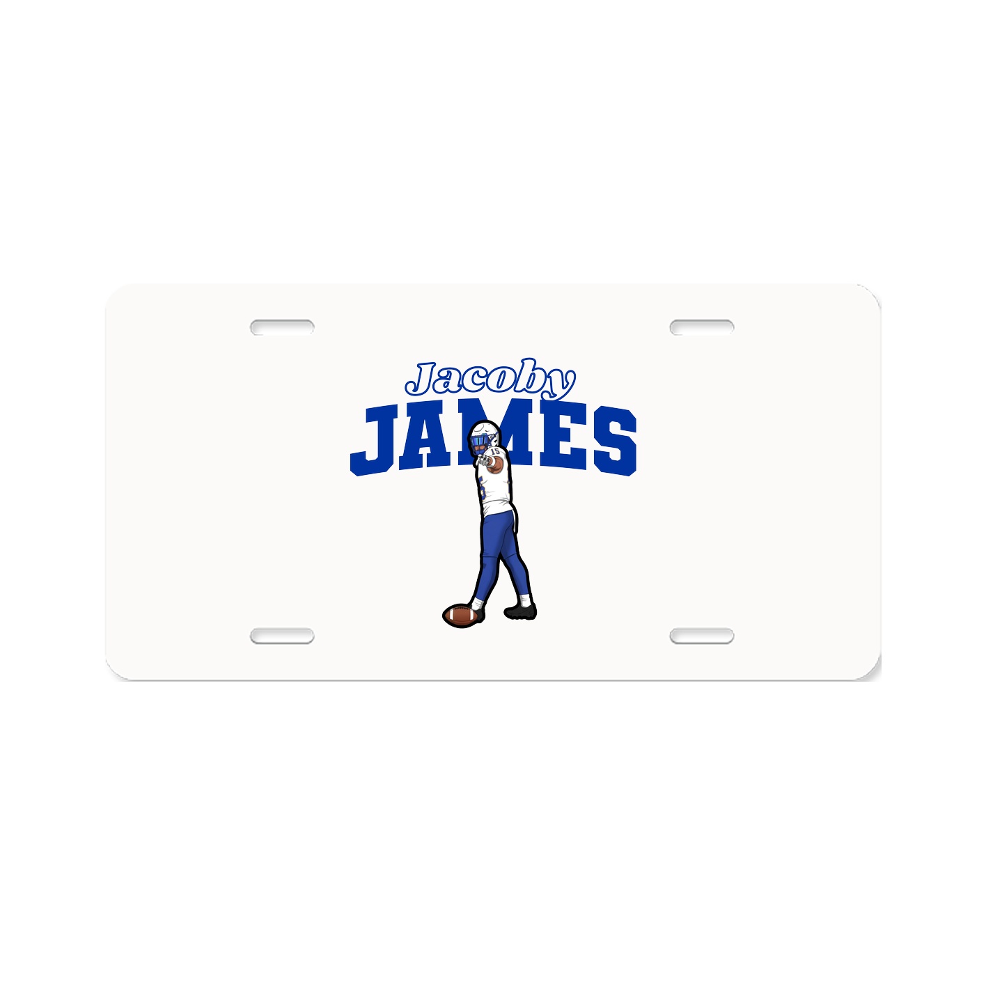 License Plate — Name Arch in Classic
