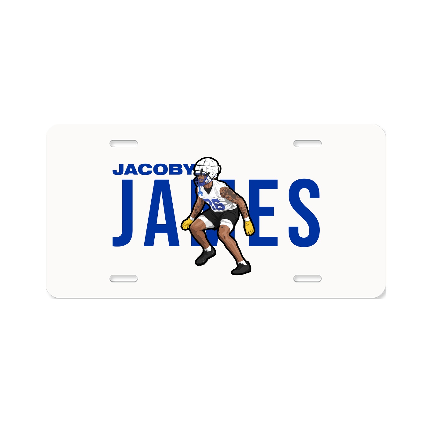 License Plate — Player Name in Classic