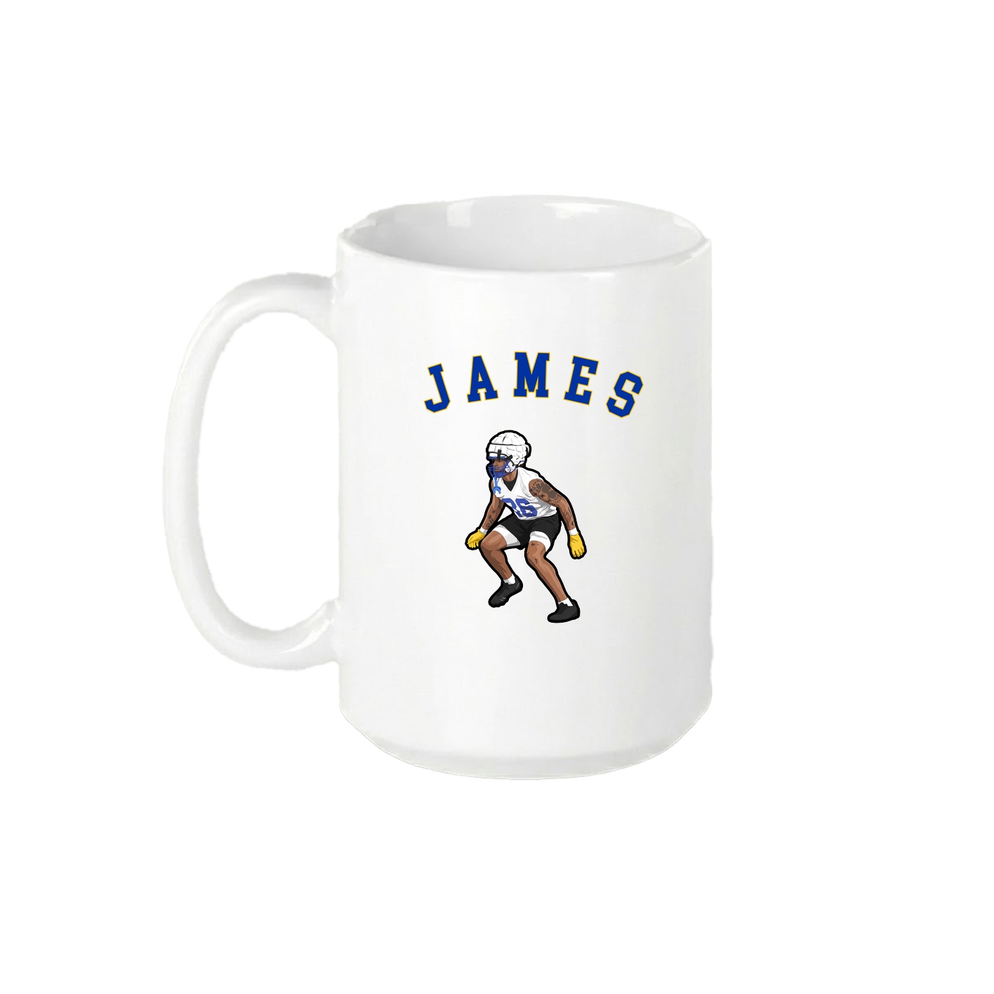 15oz Coffee Mug — Shirsey Arch in White