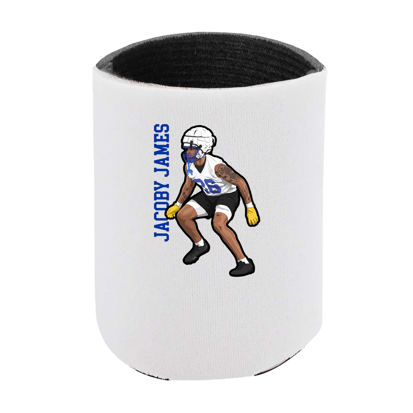 Can Holder — Name Vertical in White