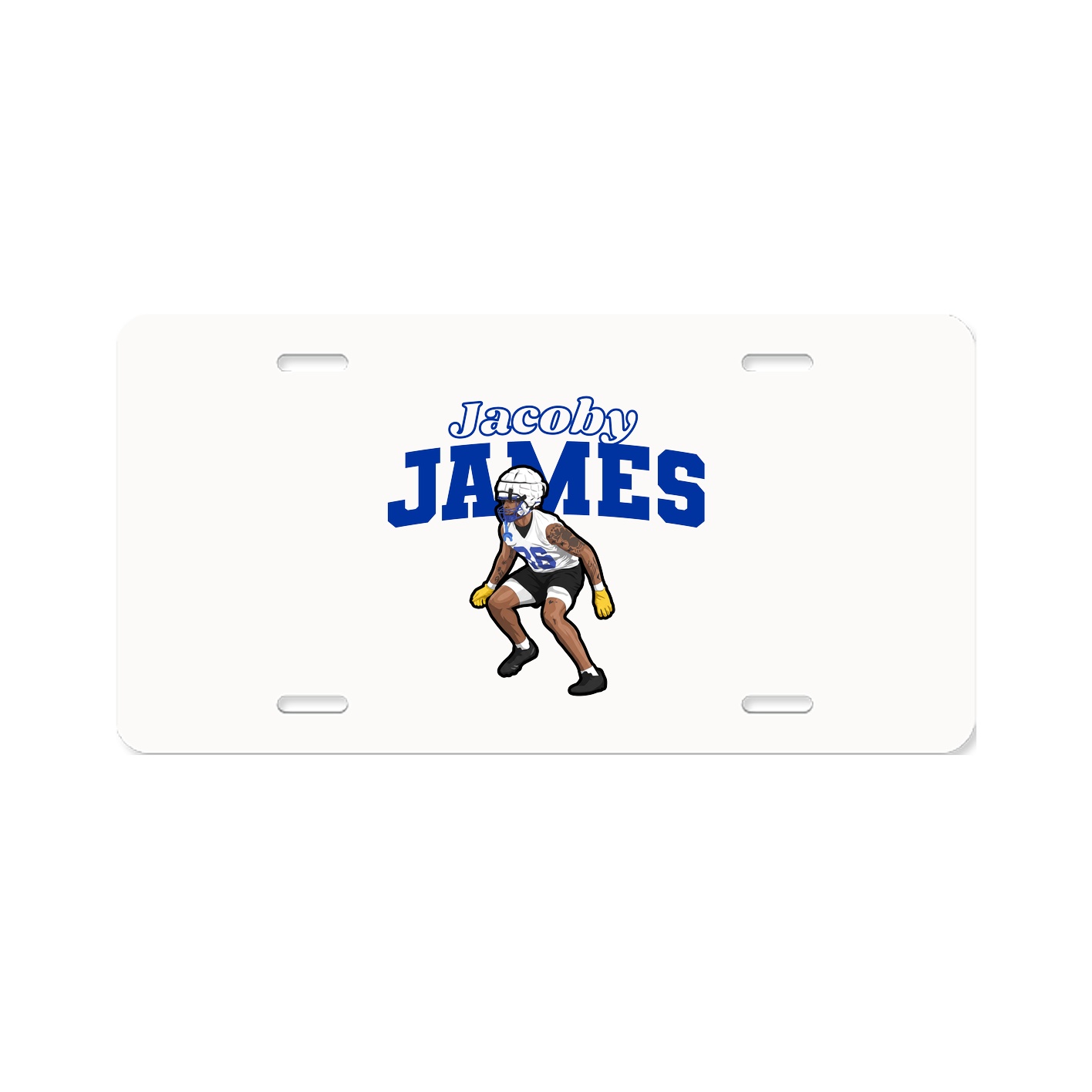 License Plate — Name Arch in Classic