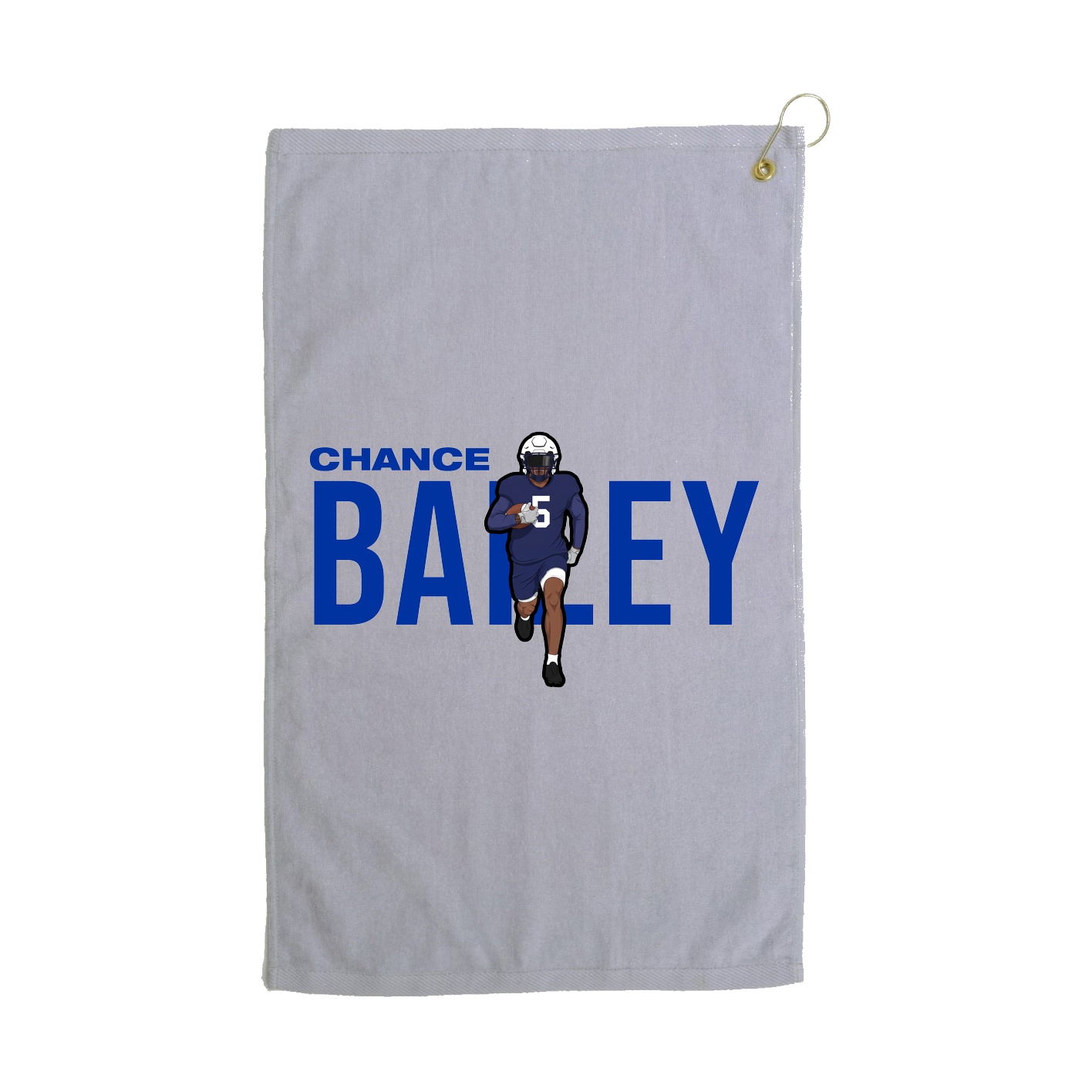 Golf Towel — Player Name in Grey