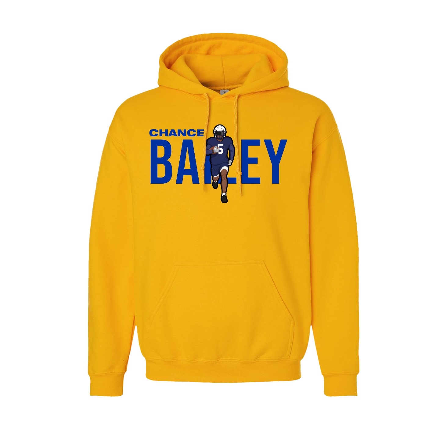Hoodie — Player Name in Gold