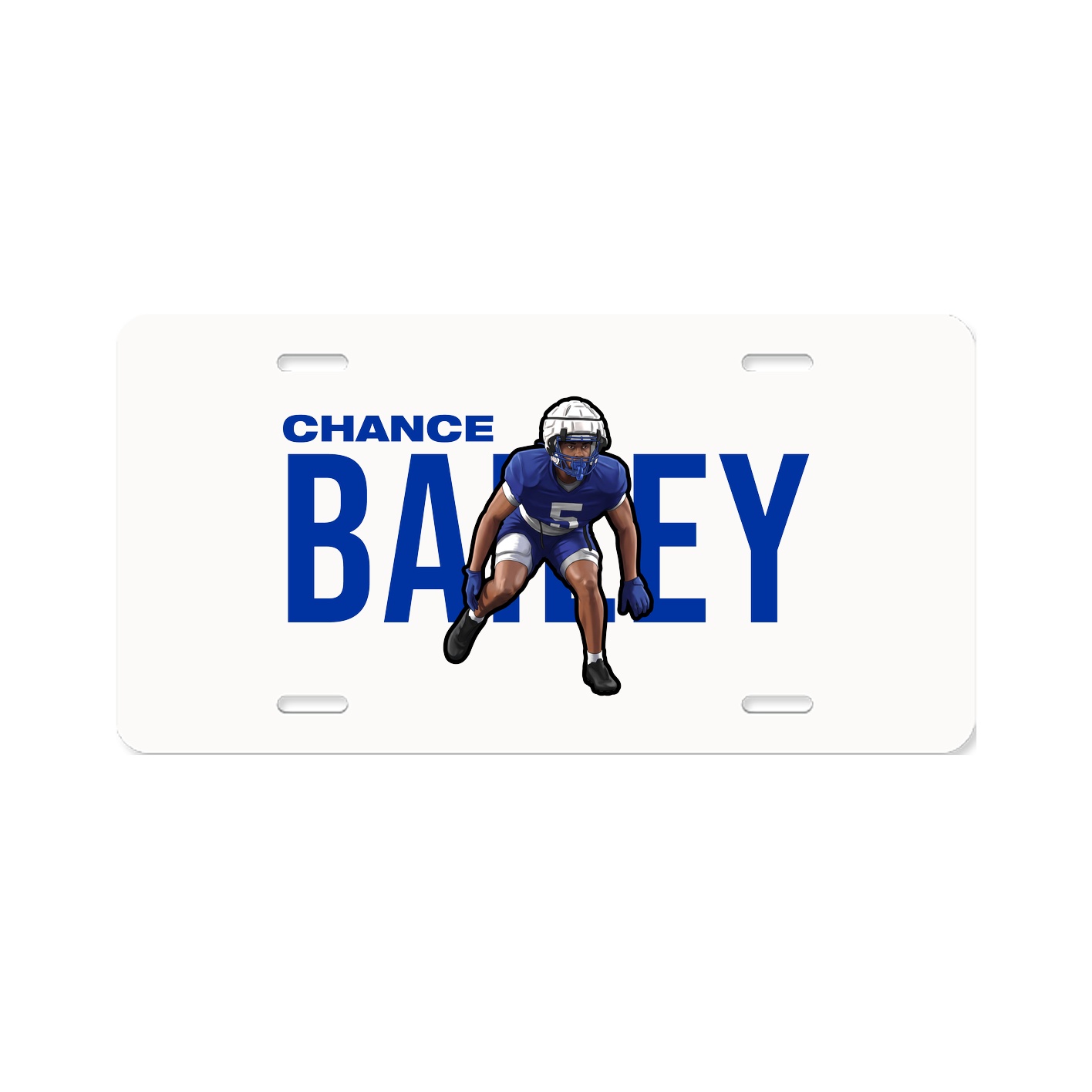 License Plate — Player Name in Classic