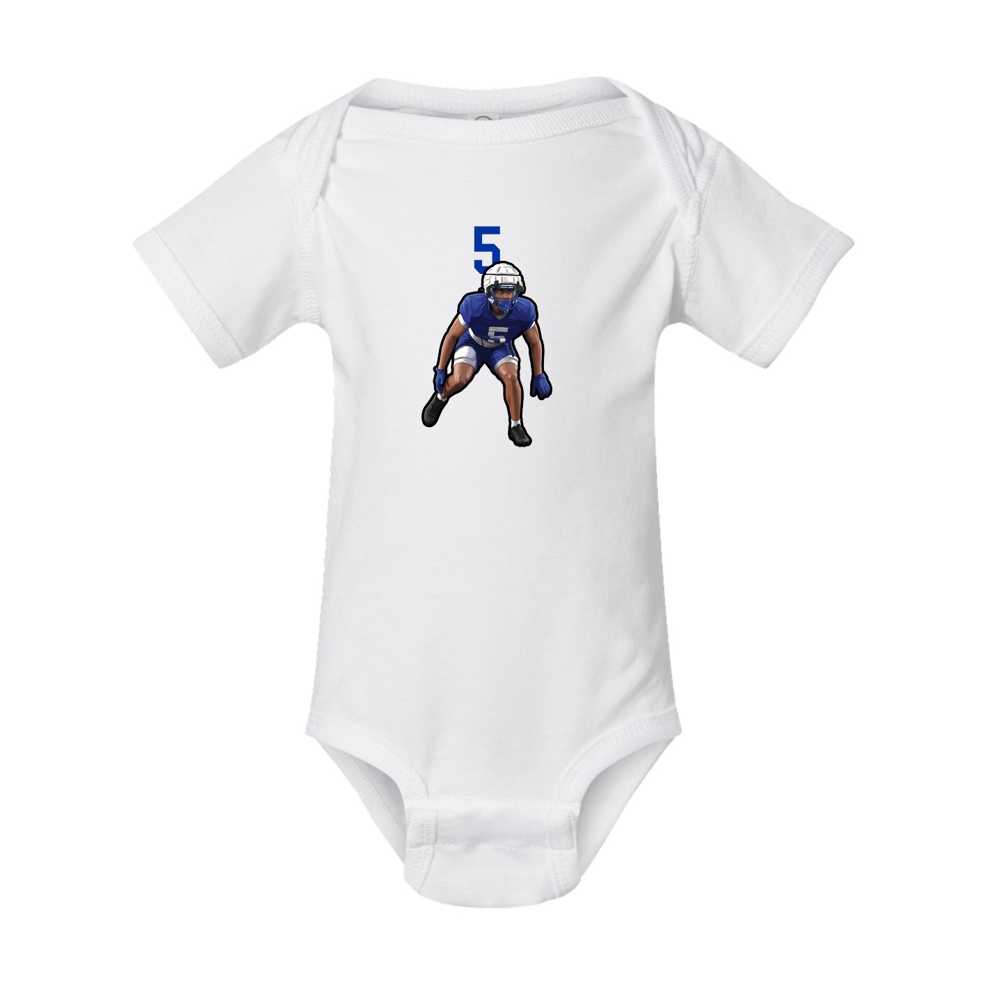 Baby Onesie — Number Top in White