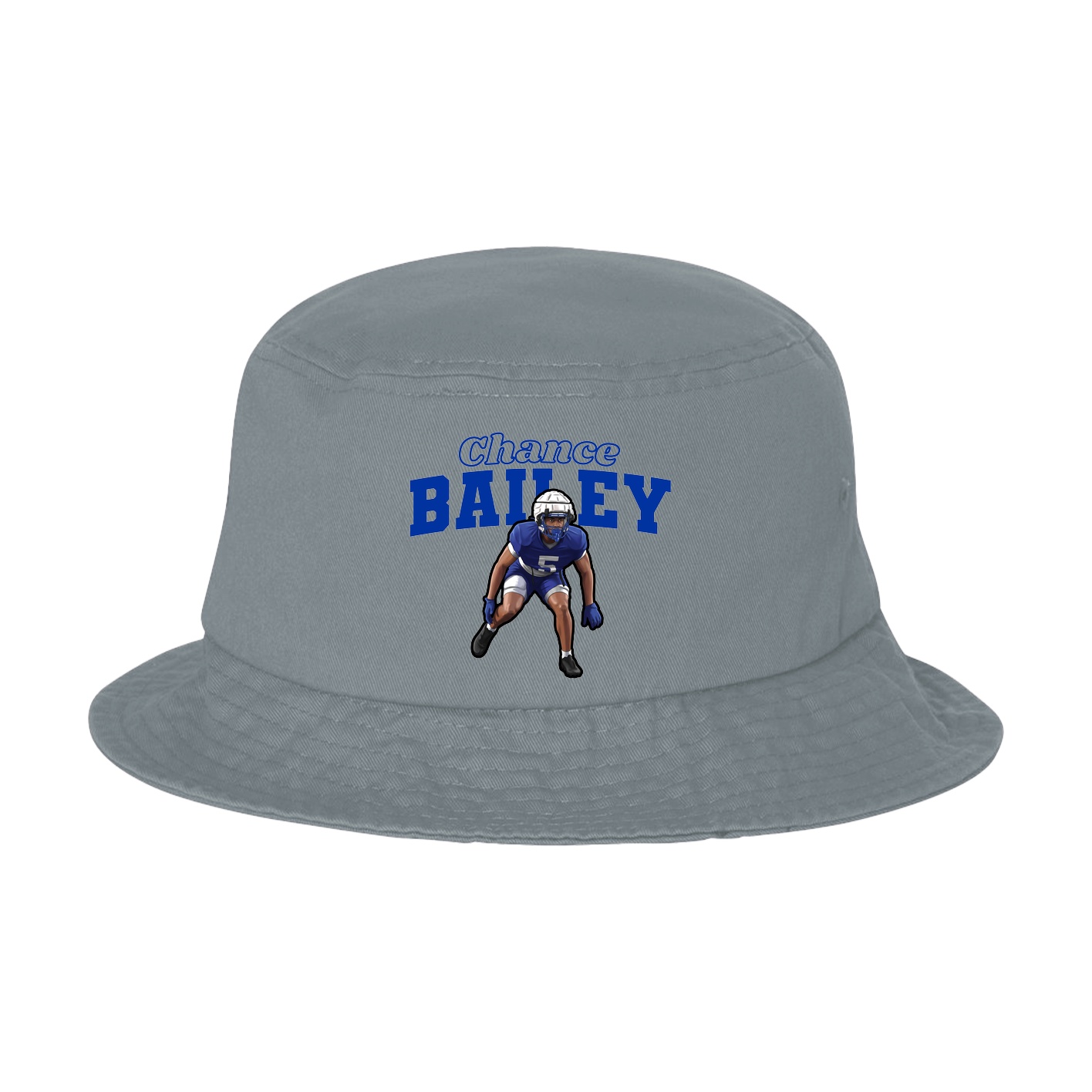 Bucket Cap — Name Arch in Grey