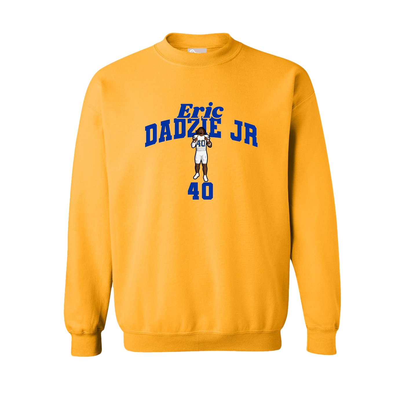 Fleece Crew — Signature Arch in Gold