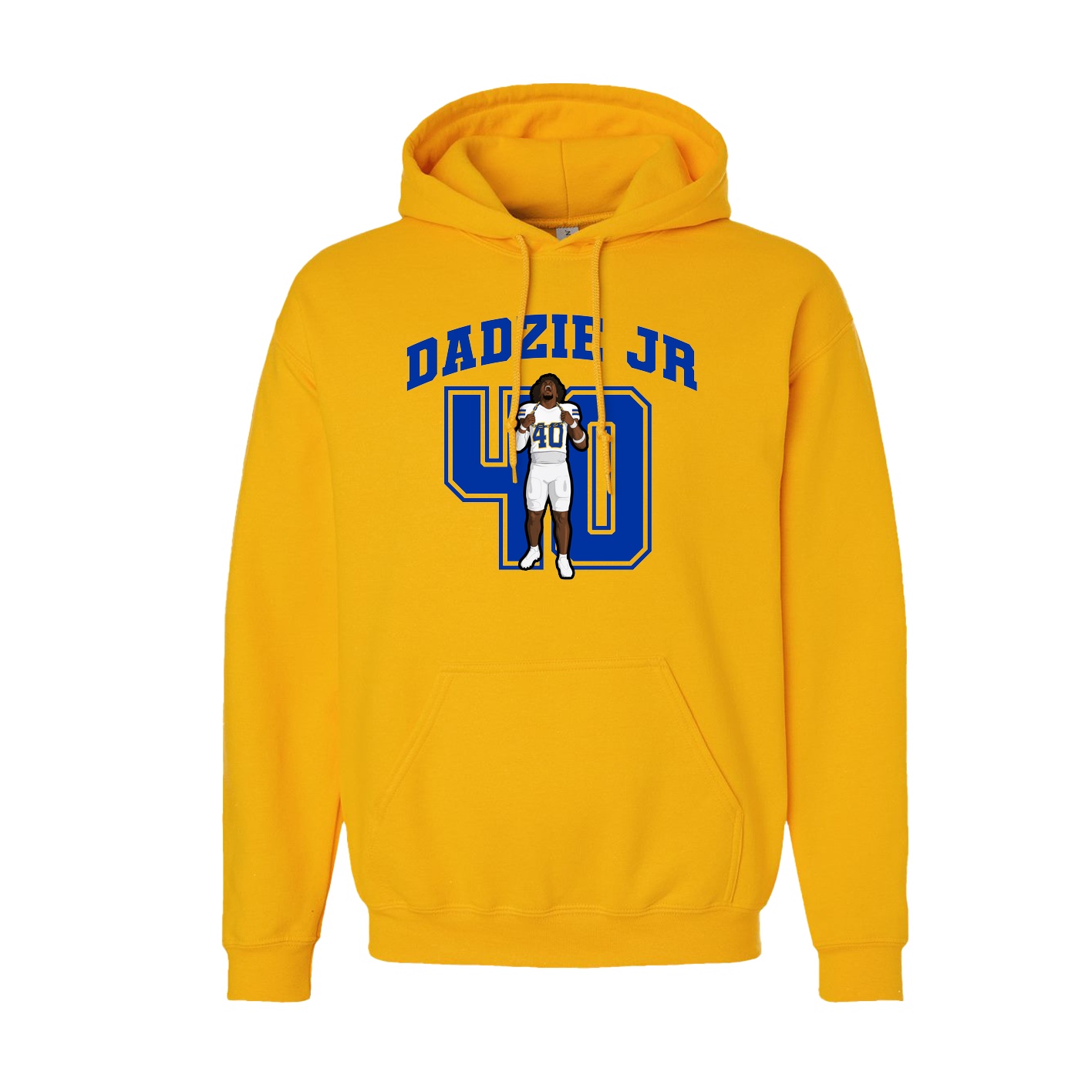 Hoodie — Number in Gold