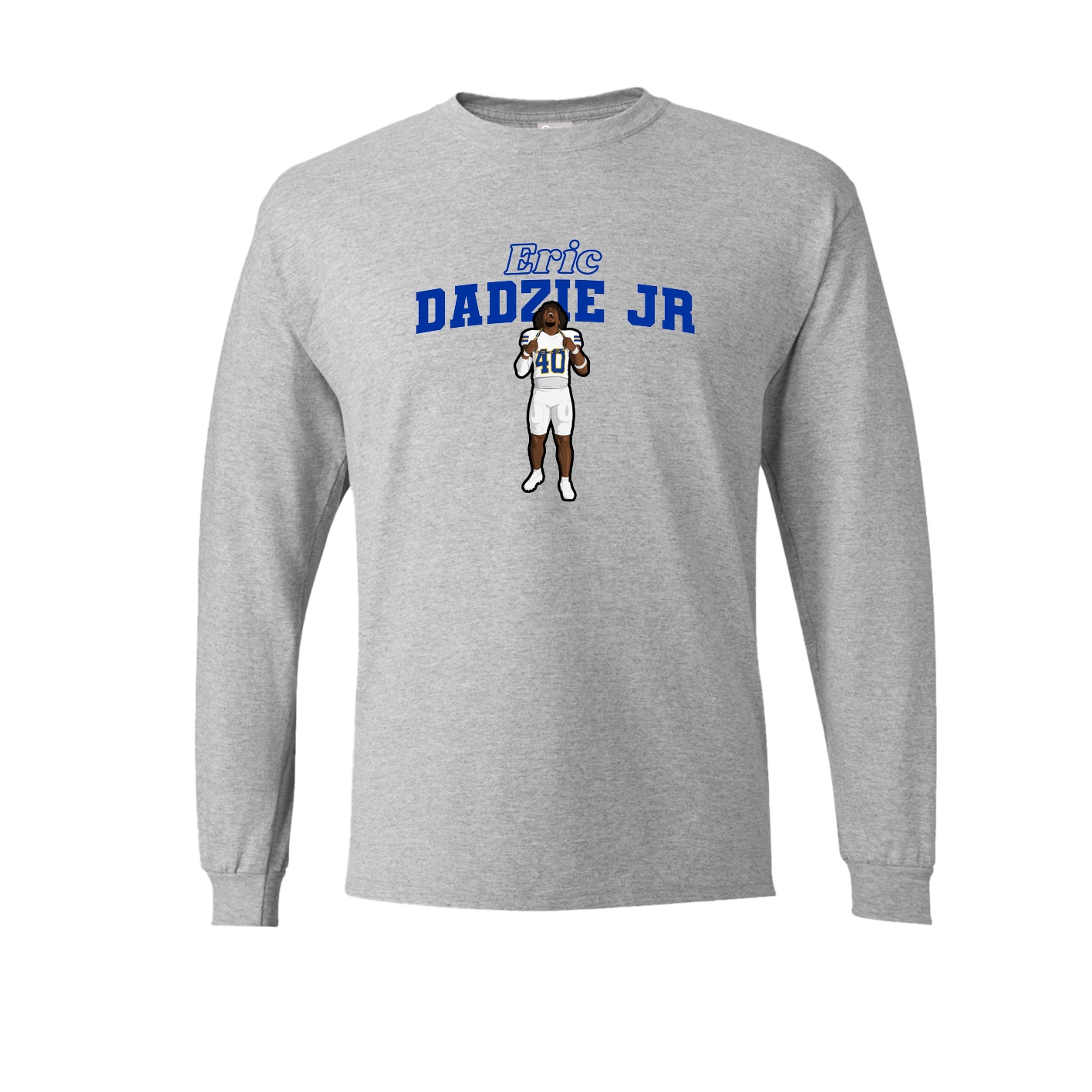 Long Sleeve Tee — Name Arch in Grey