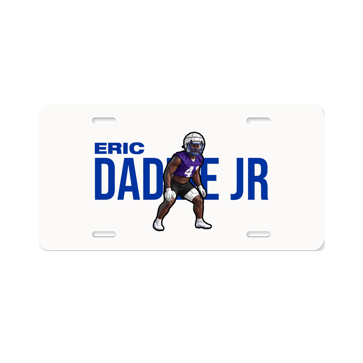 License Plate — Player Name in Classic
